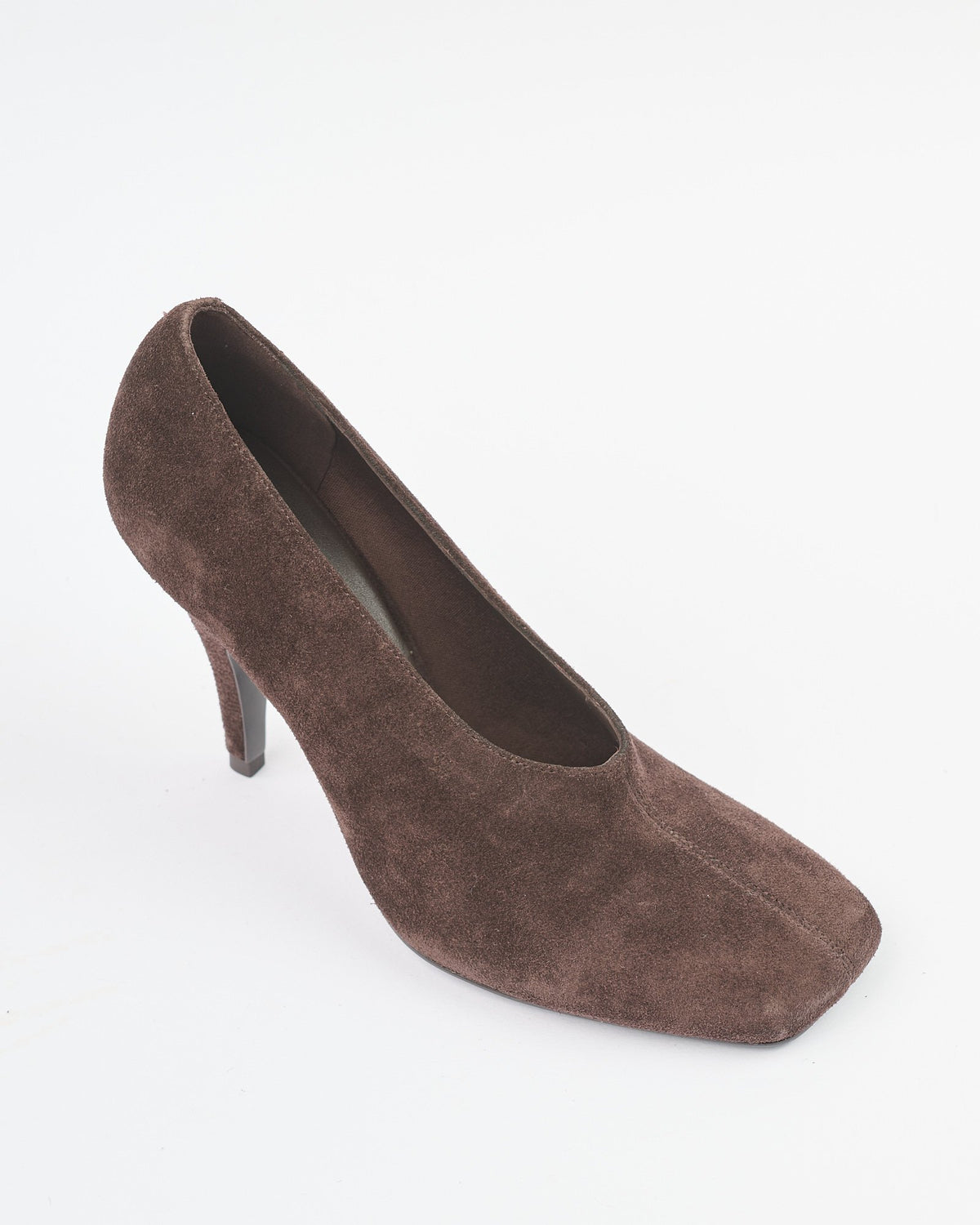 Scarpa Elana Iachi con tacco punta quadrata moro