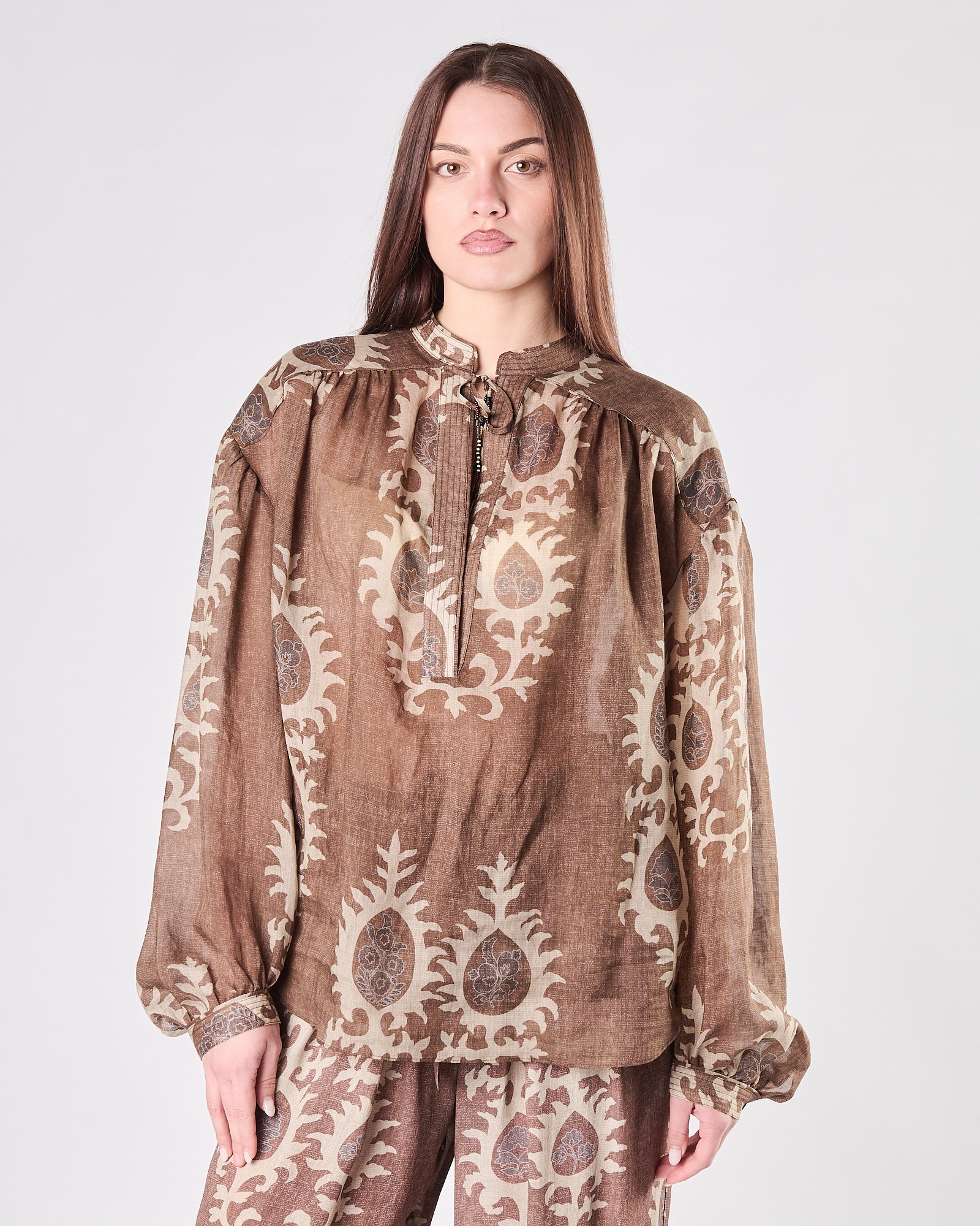 Camicia Bazar Deluxe fantasia nocciola