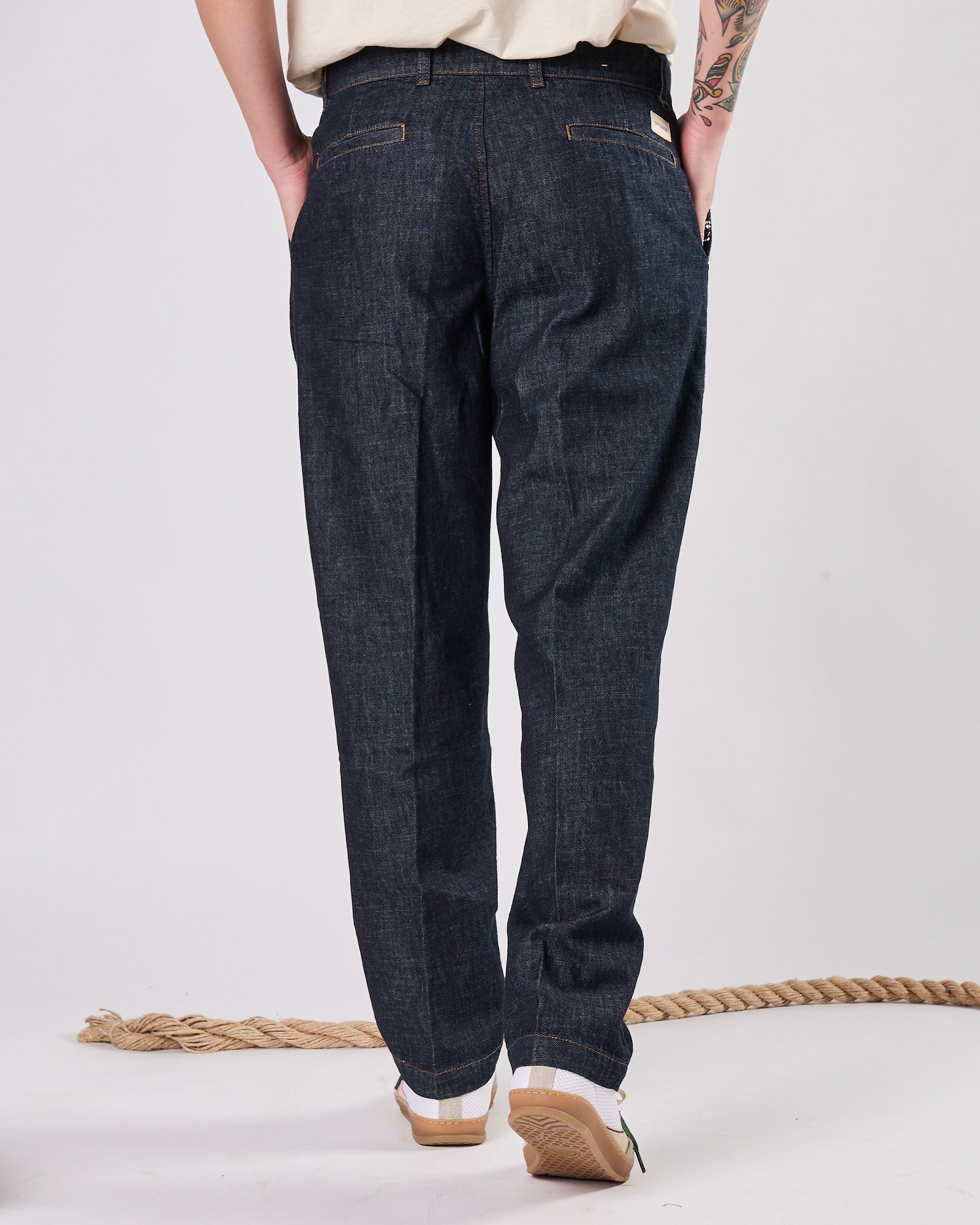Jeans Officina36 con pence blu