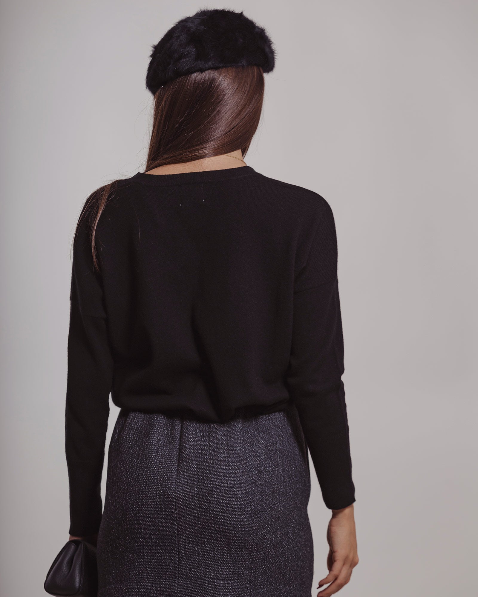 Maglia A|STORE in cashmere nera