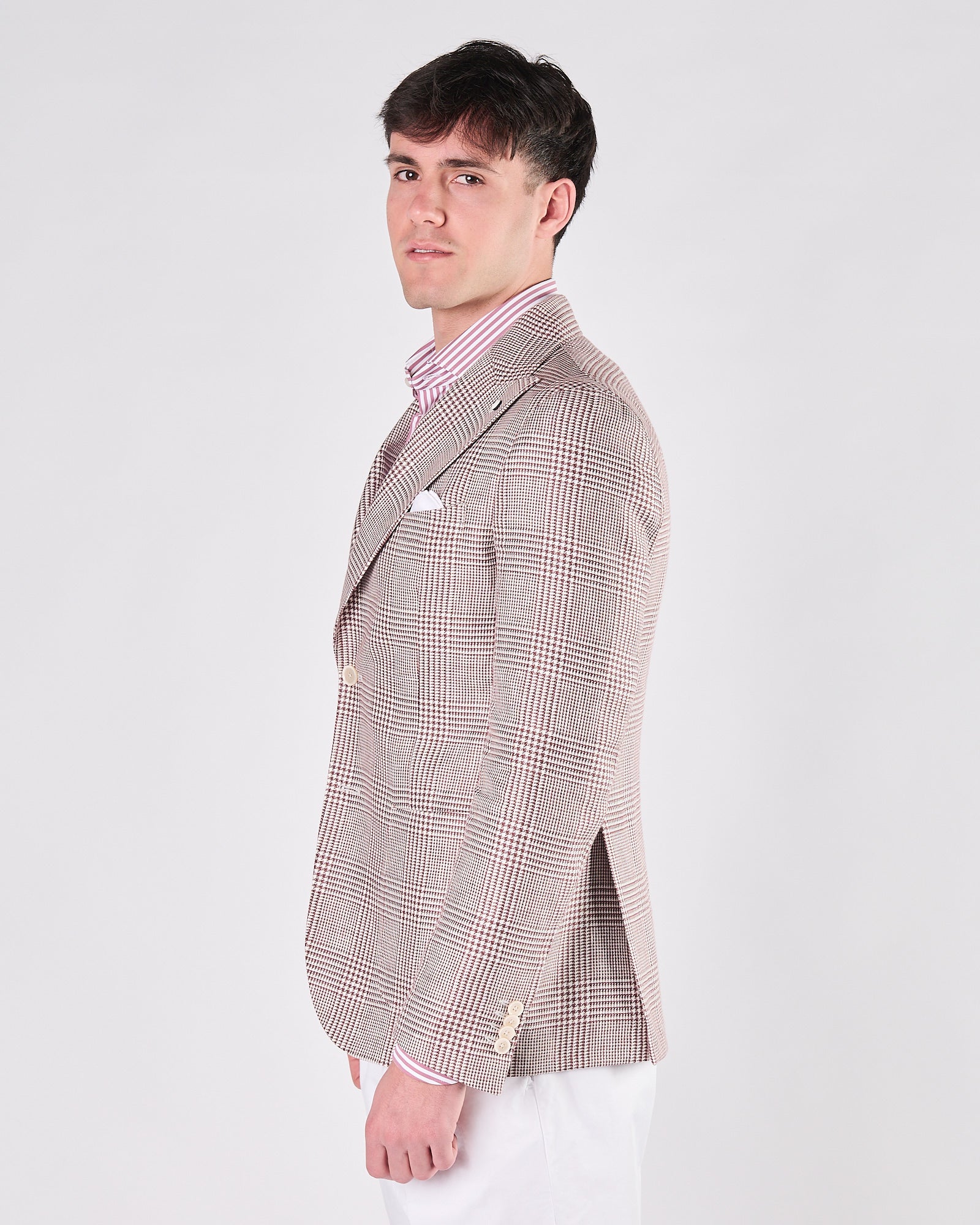 Giacca Lbm1911 un petto fantasia quadri