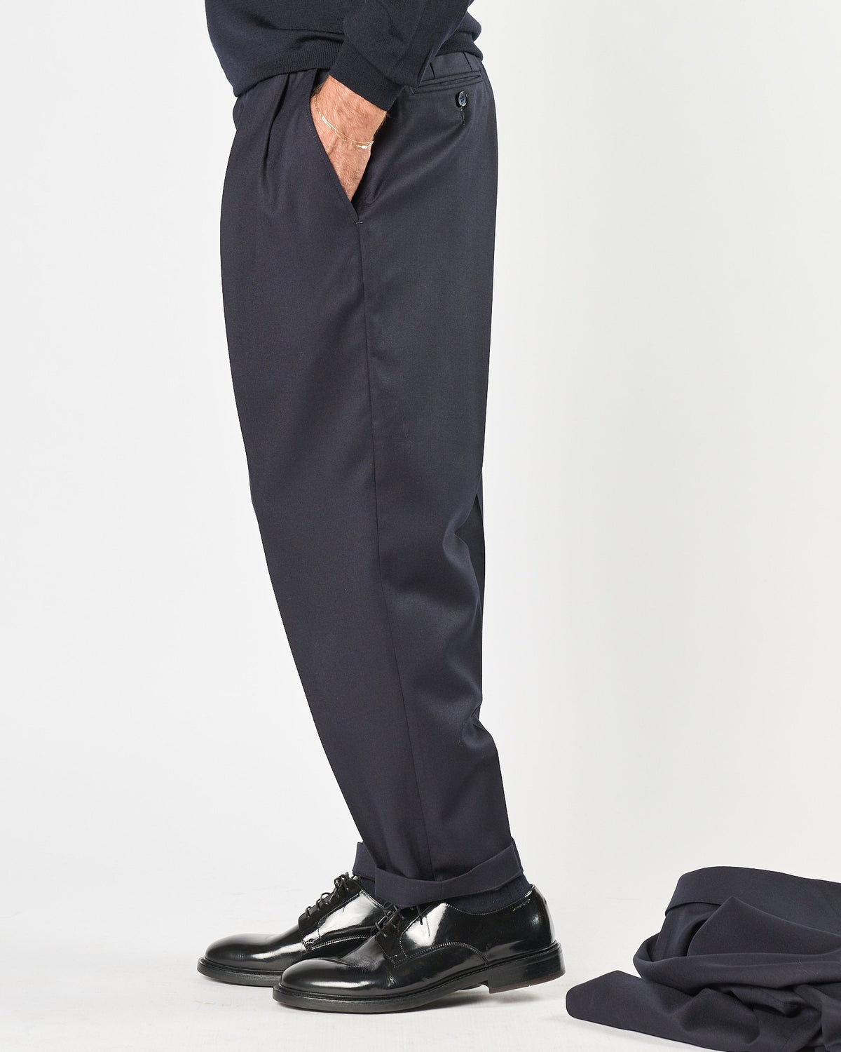 Pantalone Lbm1911 doppia pence blu