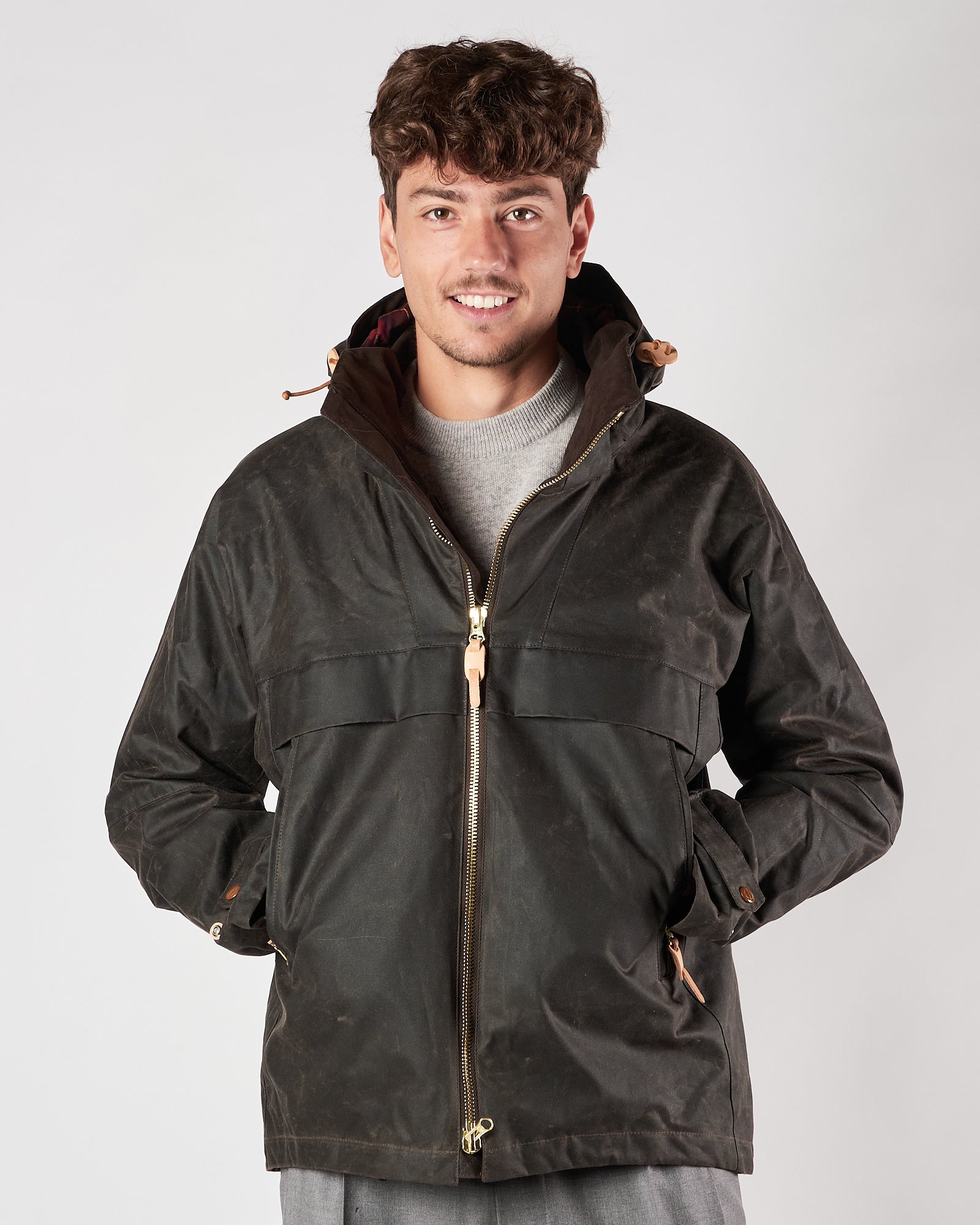 Giaccone Manifatture Ceccarelli con cappuccio chocolate