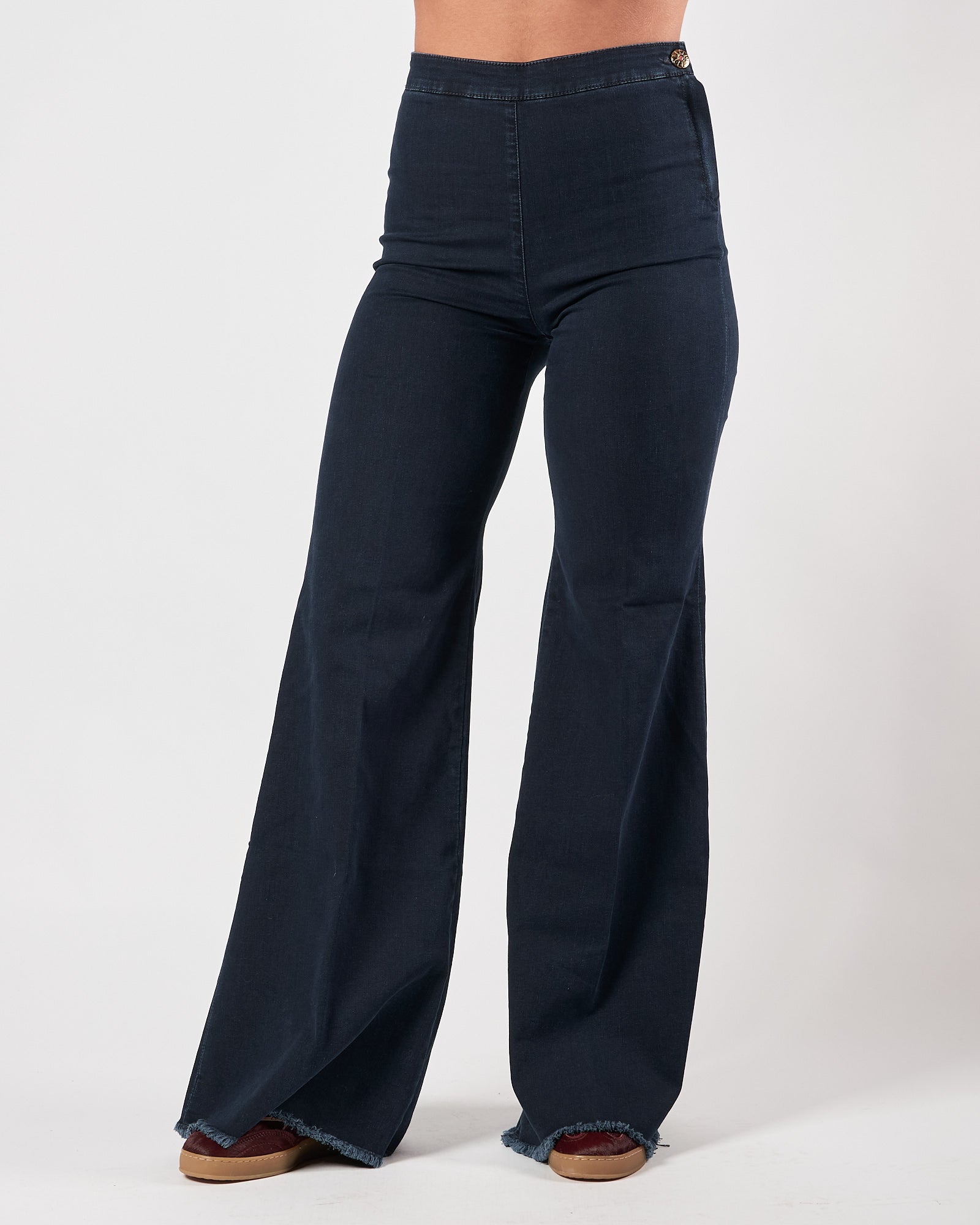 Jeans Shaft blu strech vita alta