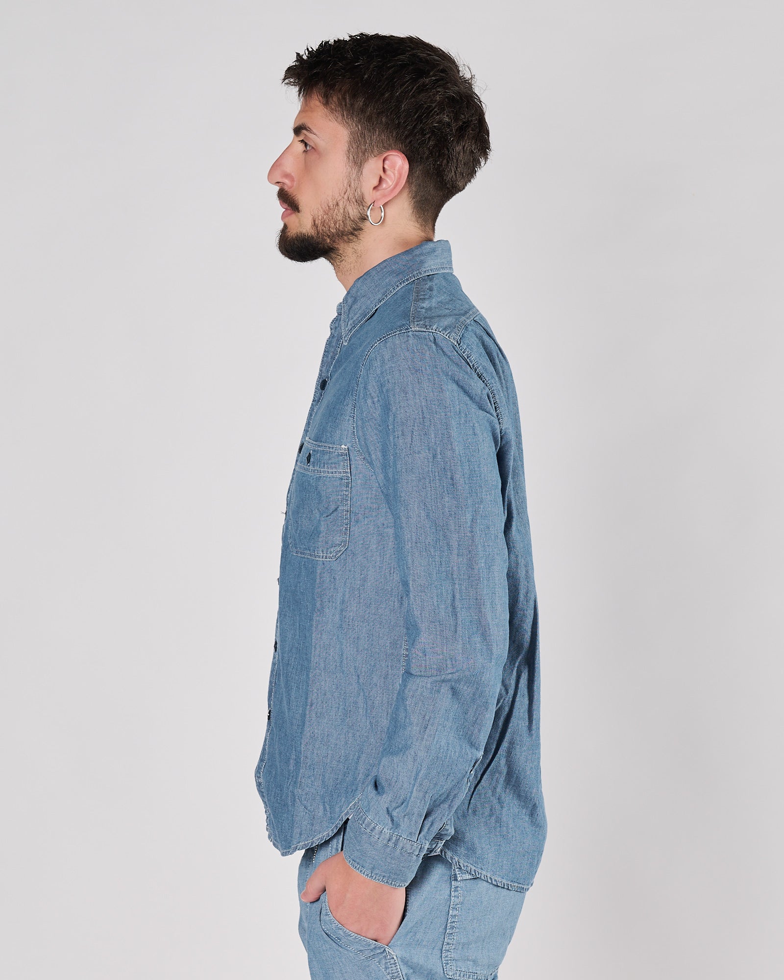 Camicia Chesapeake's in cotone effetto denim