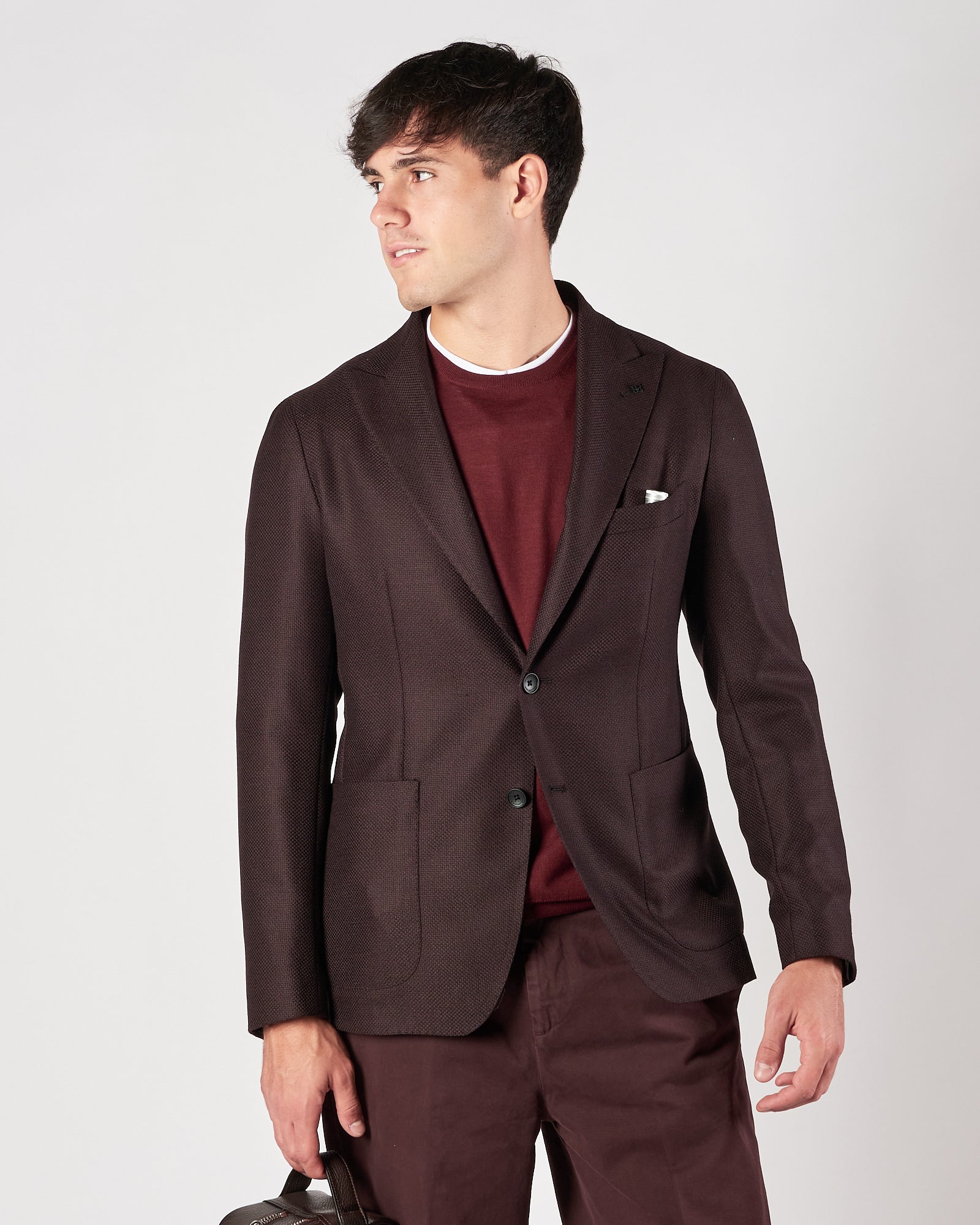 Giacca Tagliatore un petto bordeaux