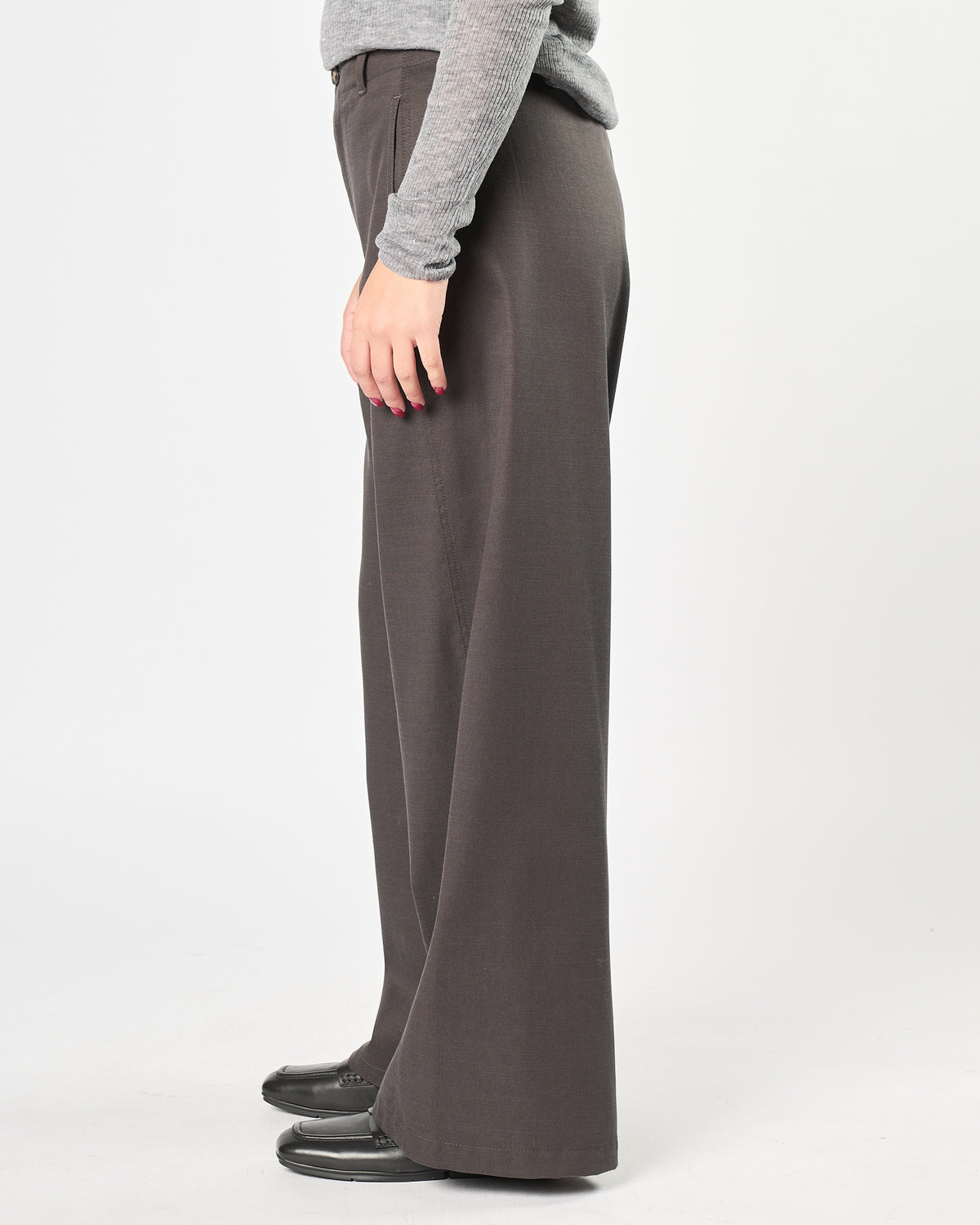 Pantalone Tela9 morbido senza pence grigio