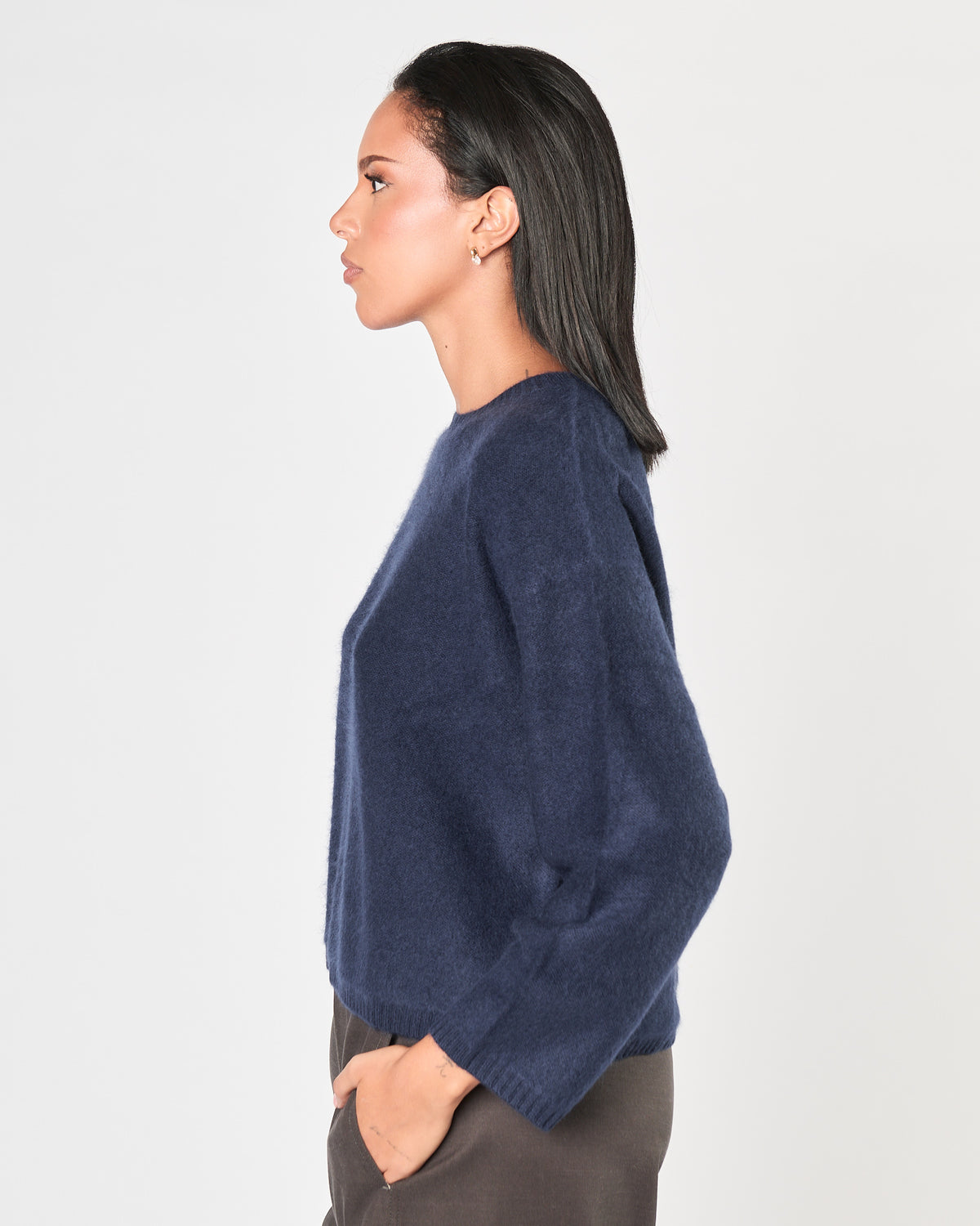Maglia Since're Parisn lana e cashemere  girocollo navy
