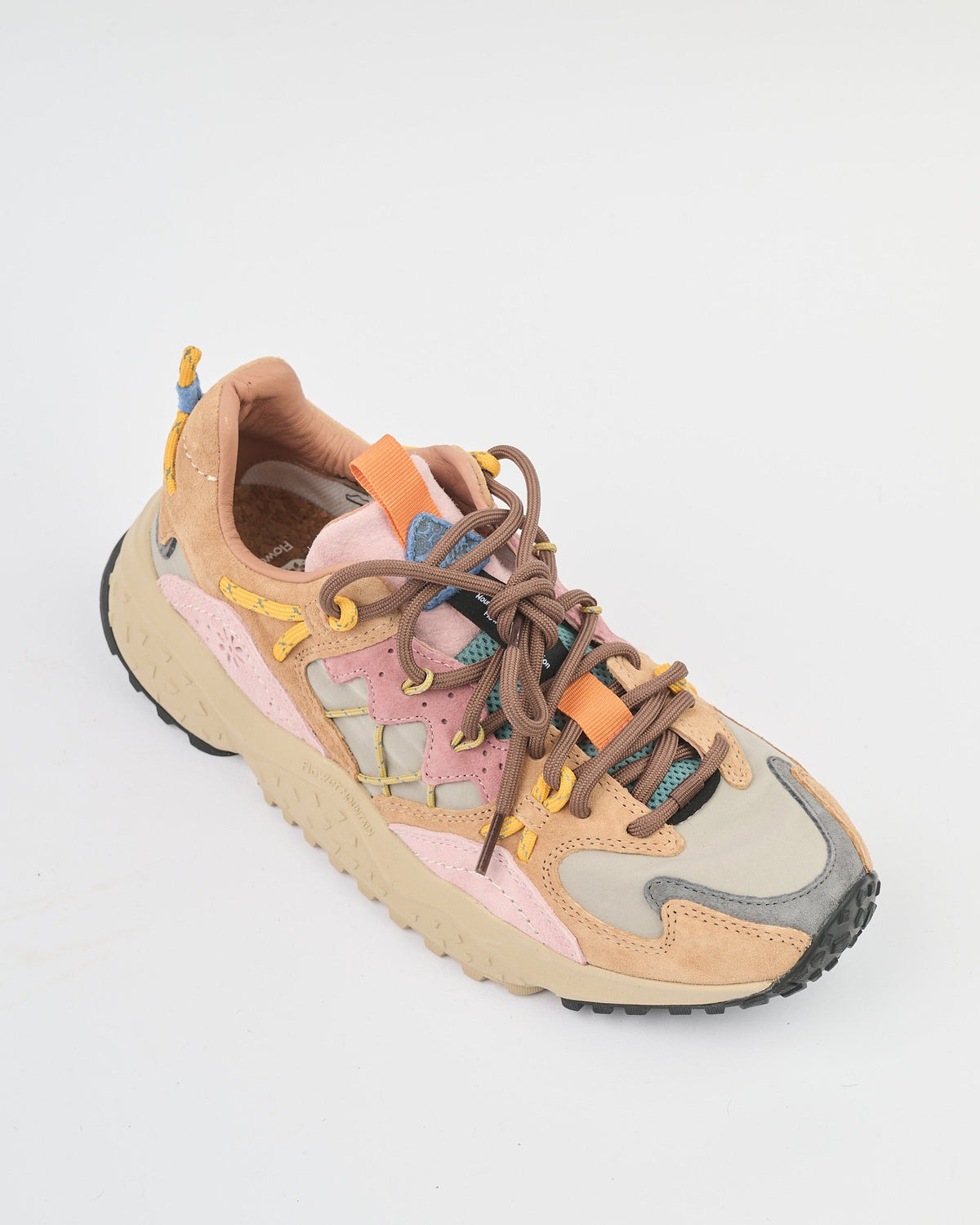 Sneaker Flower Mountain cognac taupe pink