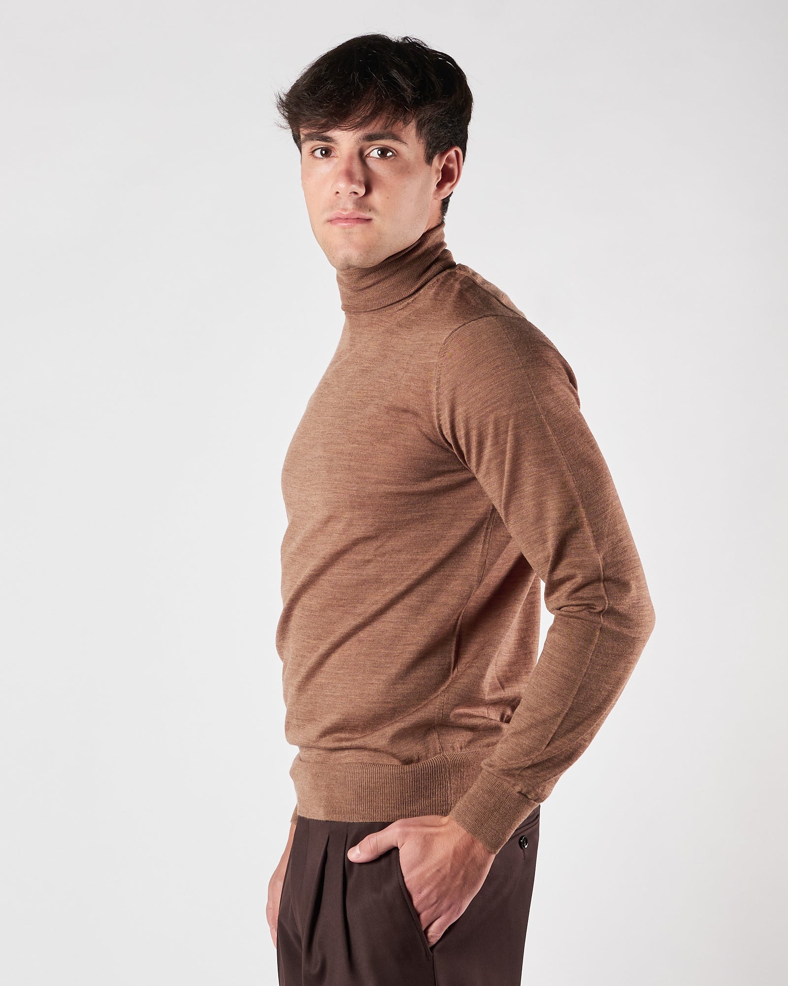 Maglia Lbm1911 dolcevita cammello