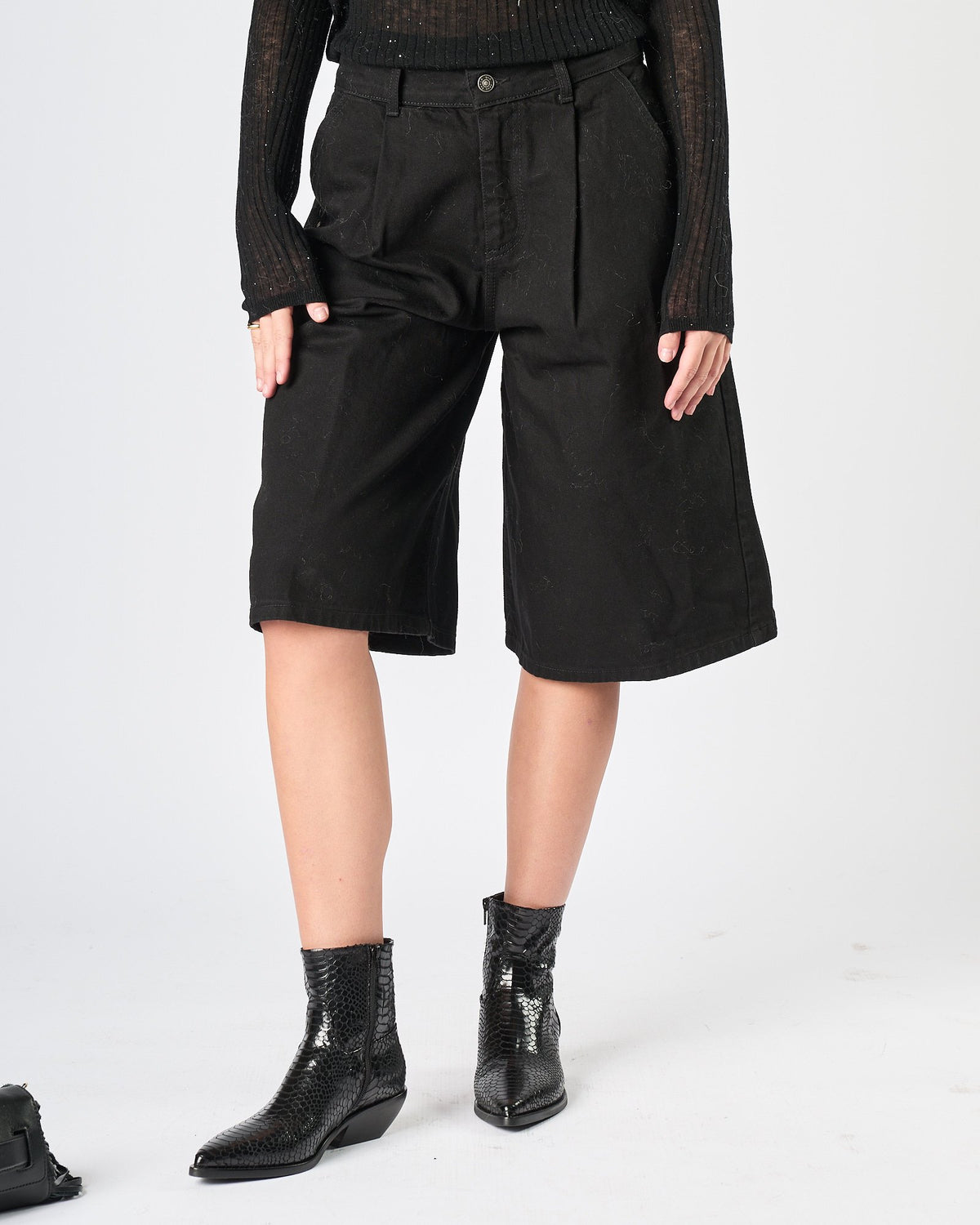Bermuda God Save Denim nero