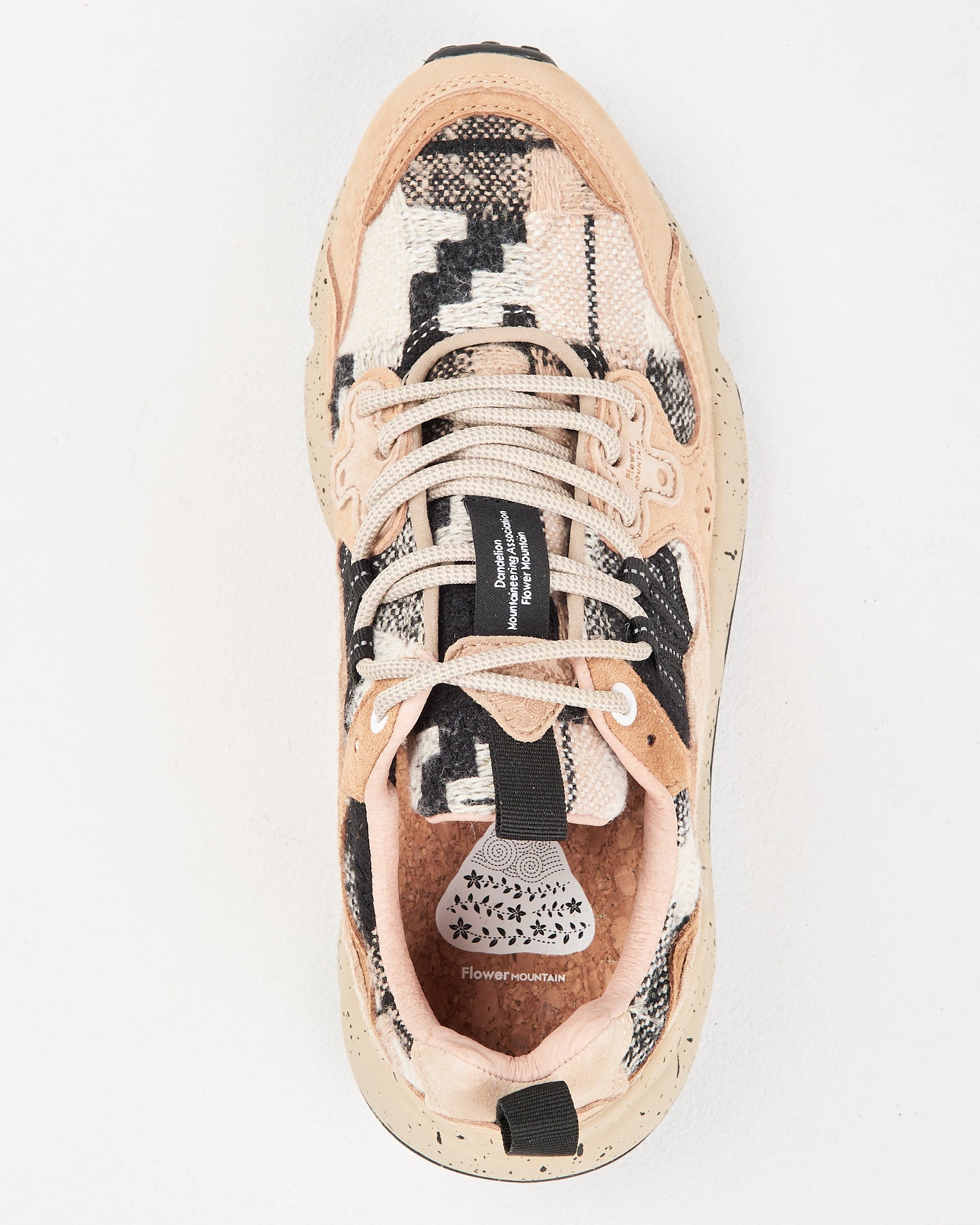 Sneaker Flower Mountain Mud-Light Brown Black