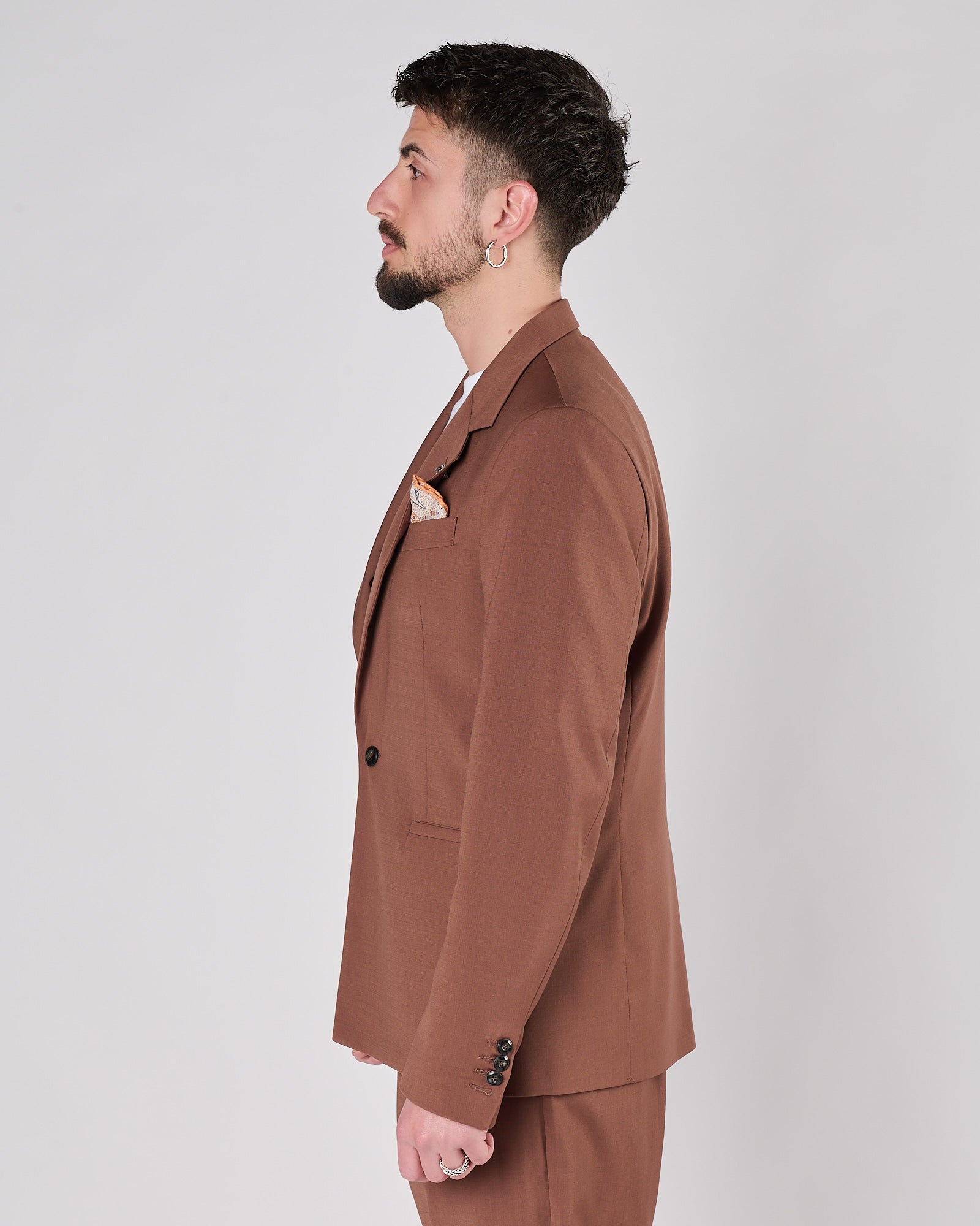 Giacca Officina36 un petto tabacco