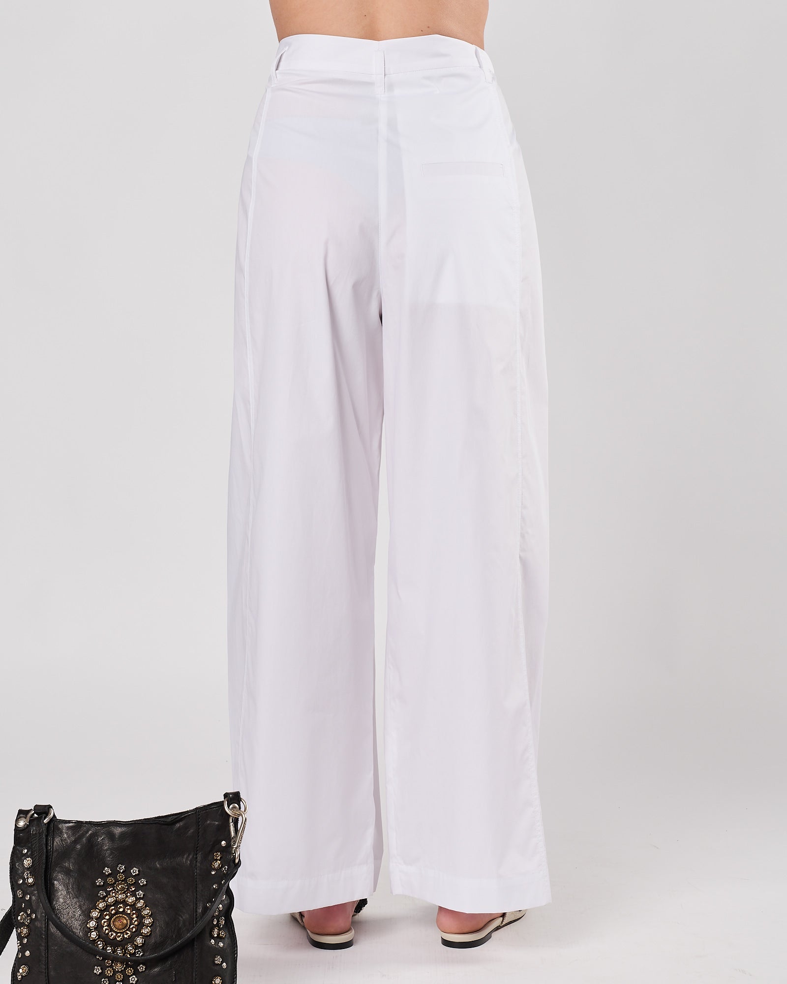 Pantalone Tela9 in popeline bianco