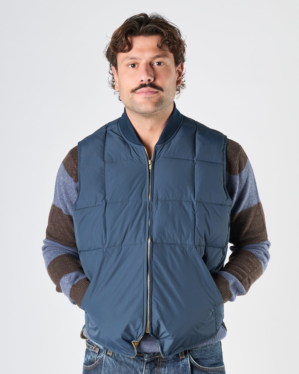 Gilet Chesapeake's trapuntato blu