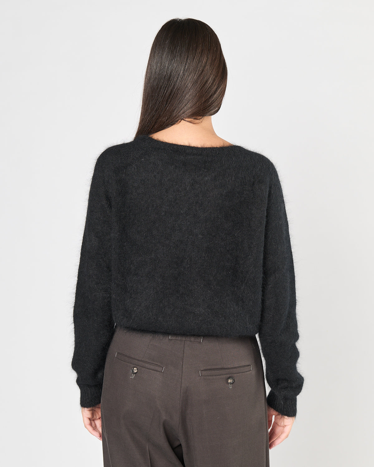 Maglia  Roberto Collina girocollo nero