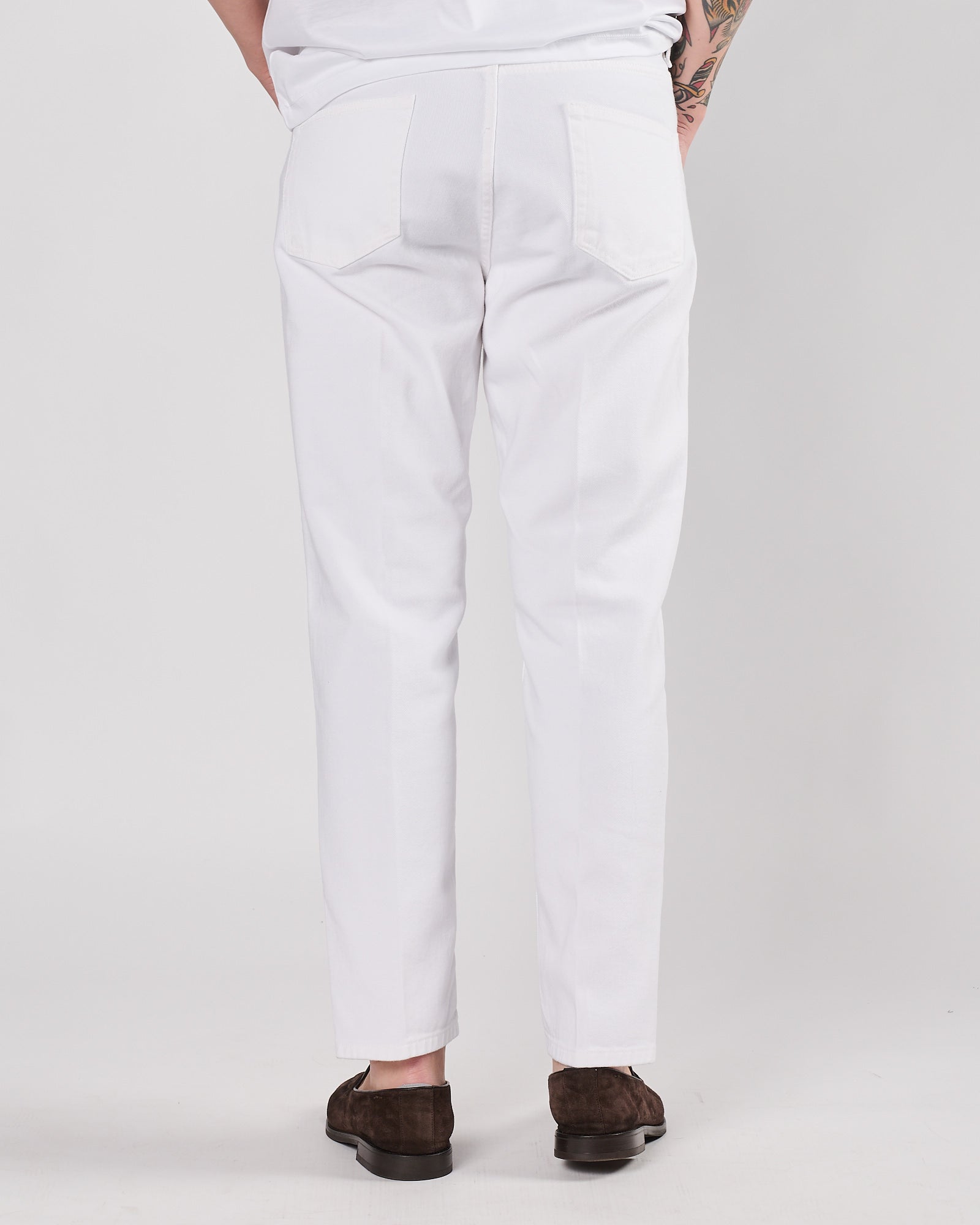 Jeans A|STORE cinque tasche bianco