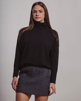 Maglia A|STORE in cashmere collo alto nero