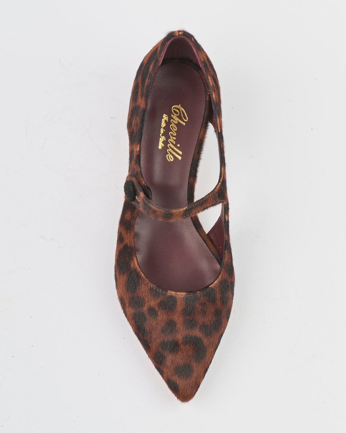 Scarpa Cheville in cavallino leopard