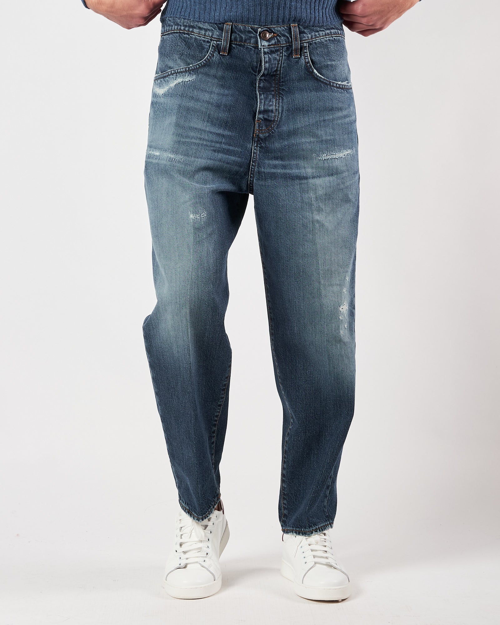 Jeans Bonheur over blu lavato