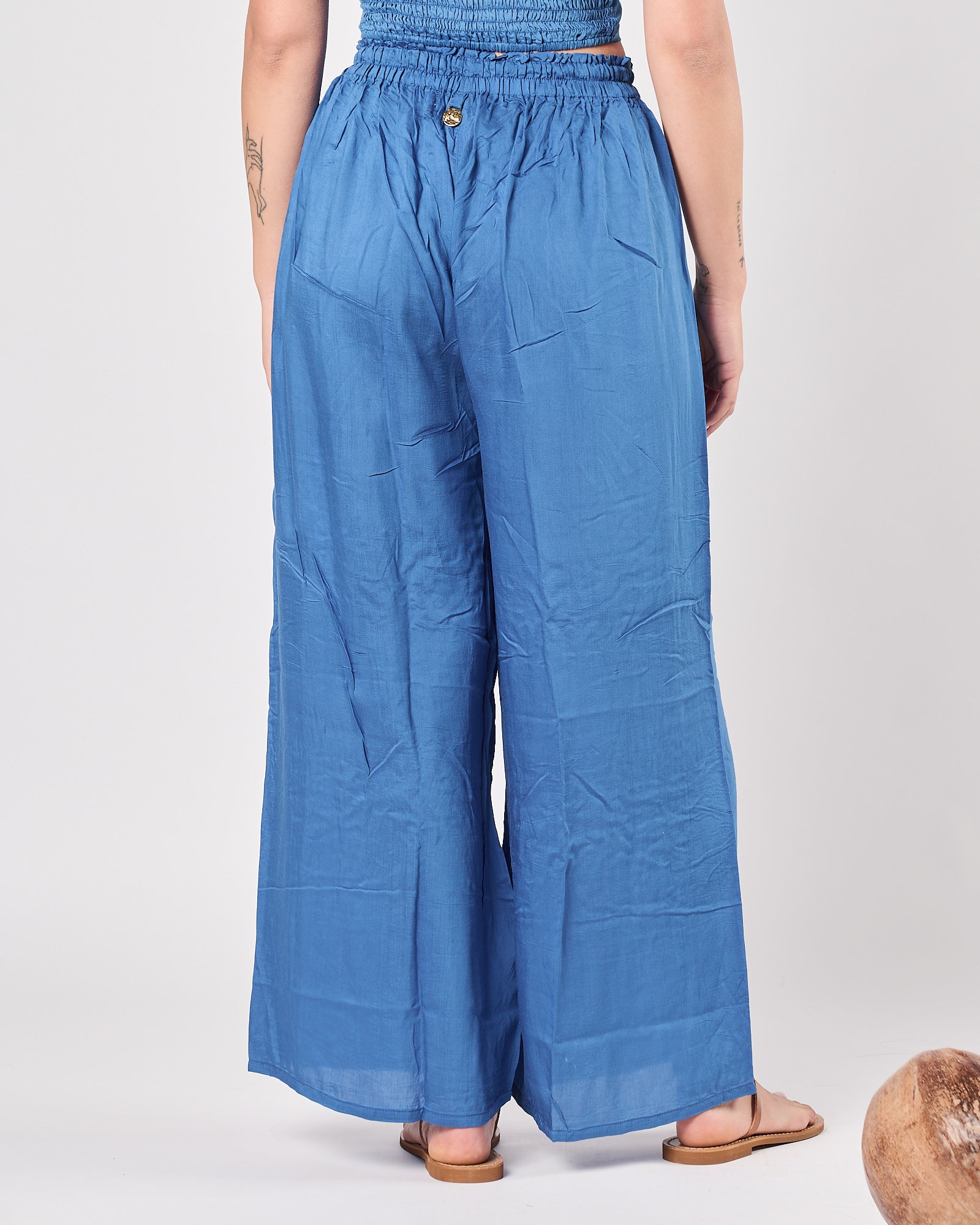 Pantalone PAHIESA morbido blu