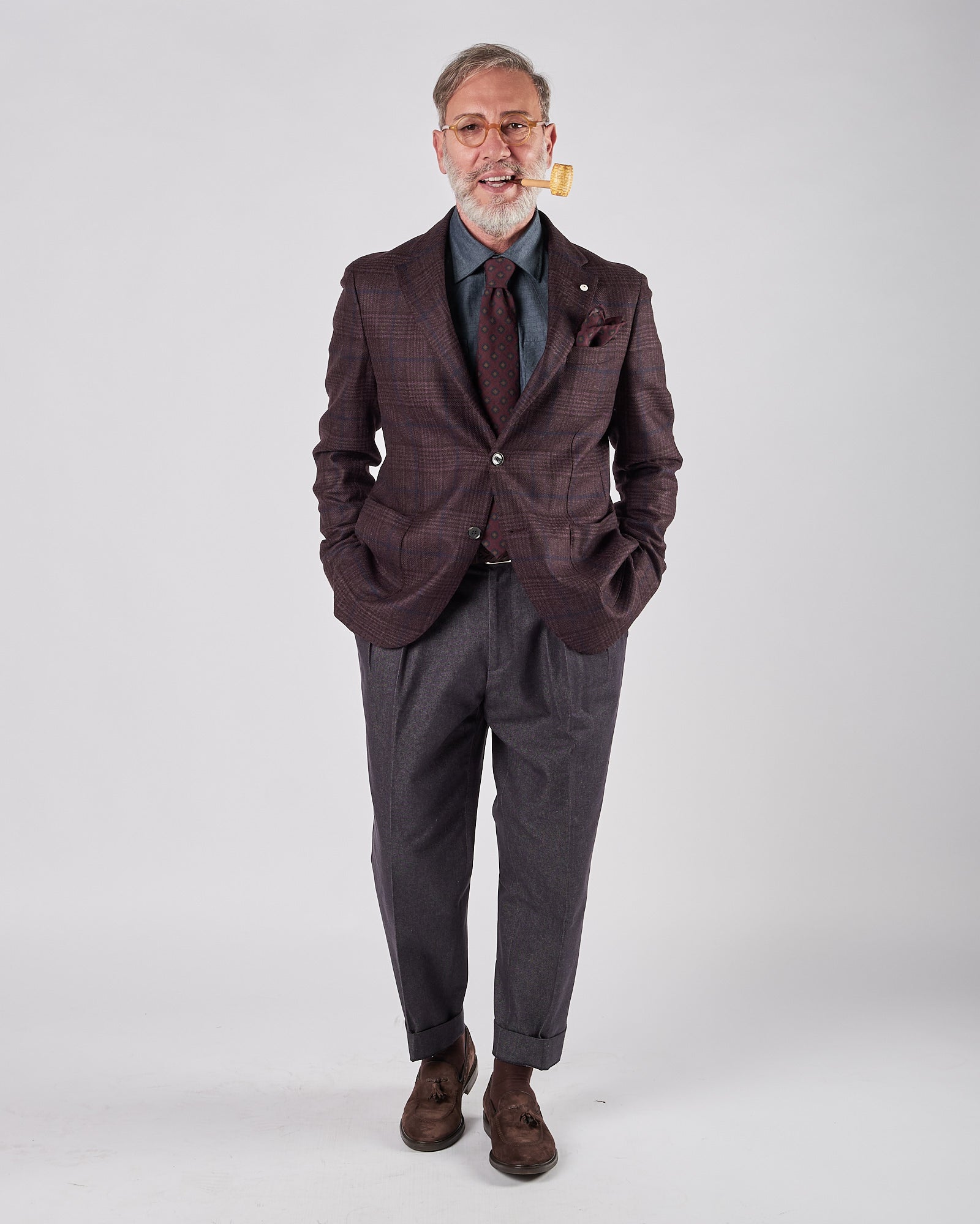 Giacca Lbm1911 fantasia quadri