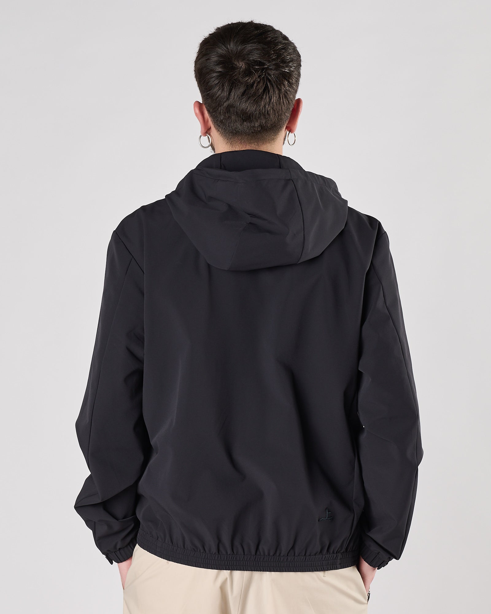 Giacchetto Onthebund senza imbottitura con cappuccio blu