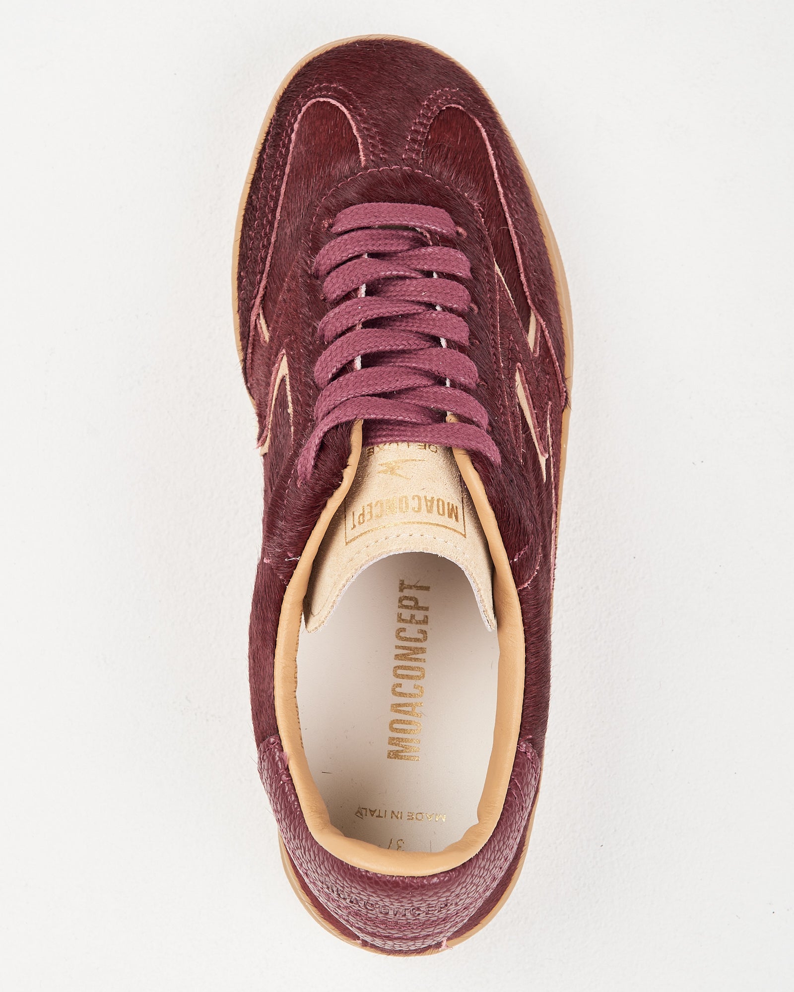 Sneaker Moaconcept in cavallino bordeaux