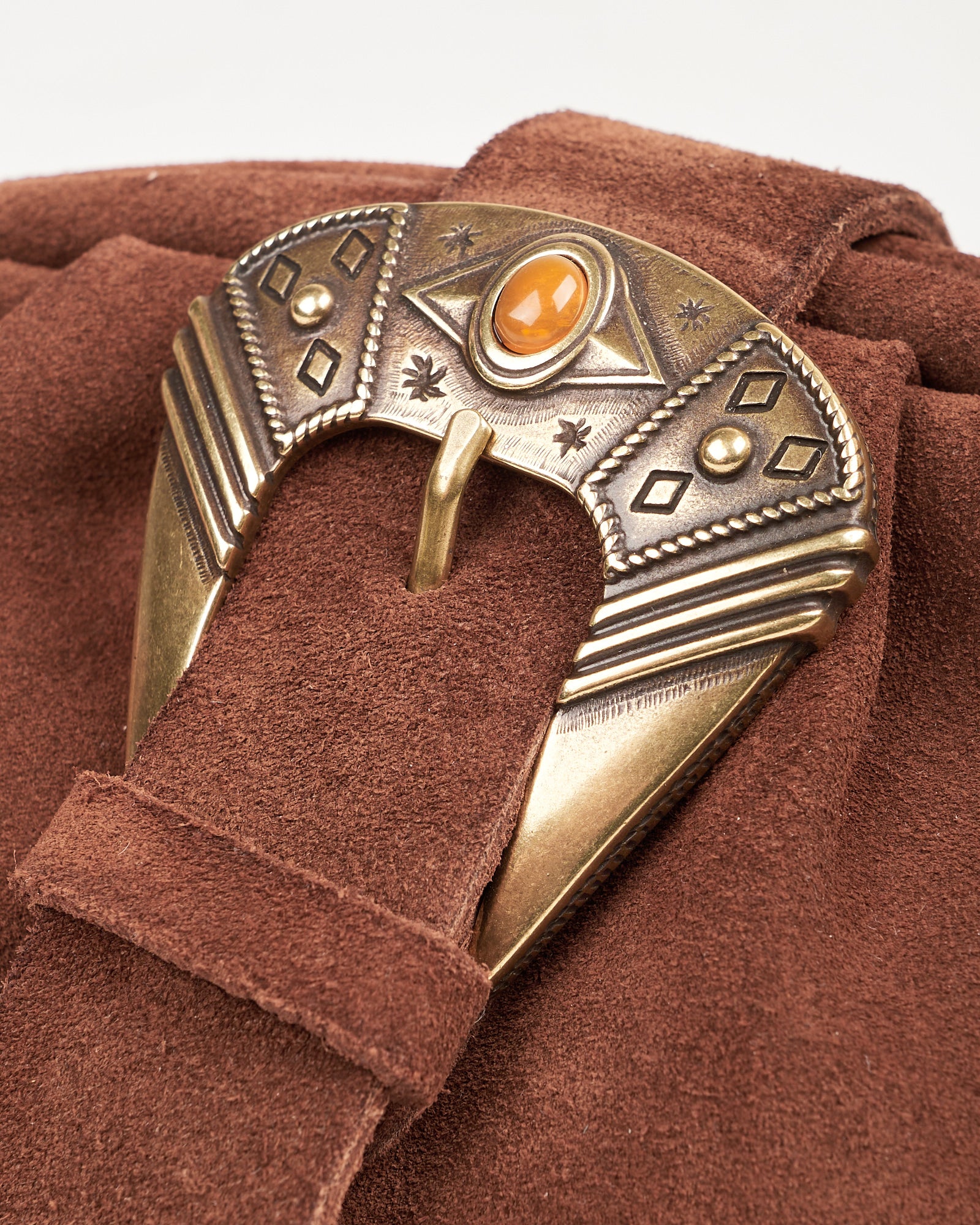 Borsa  Alberto Luti in camoscio ambra