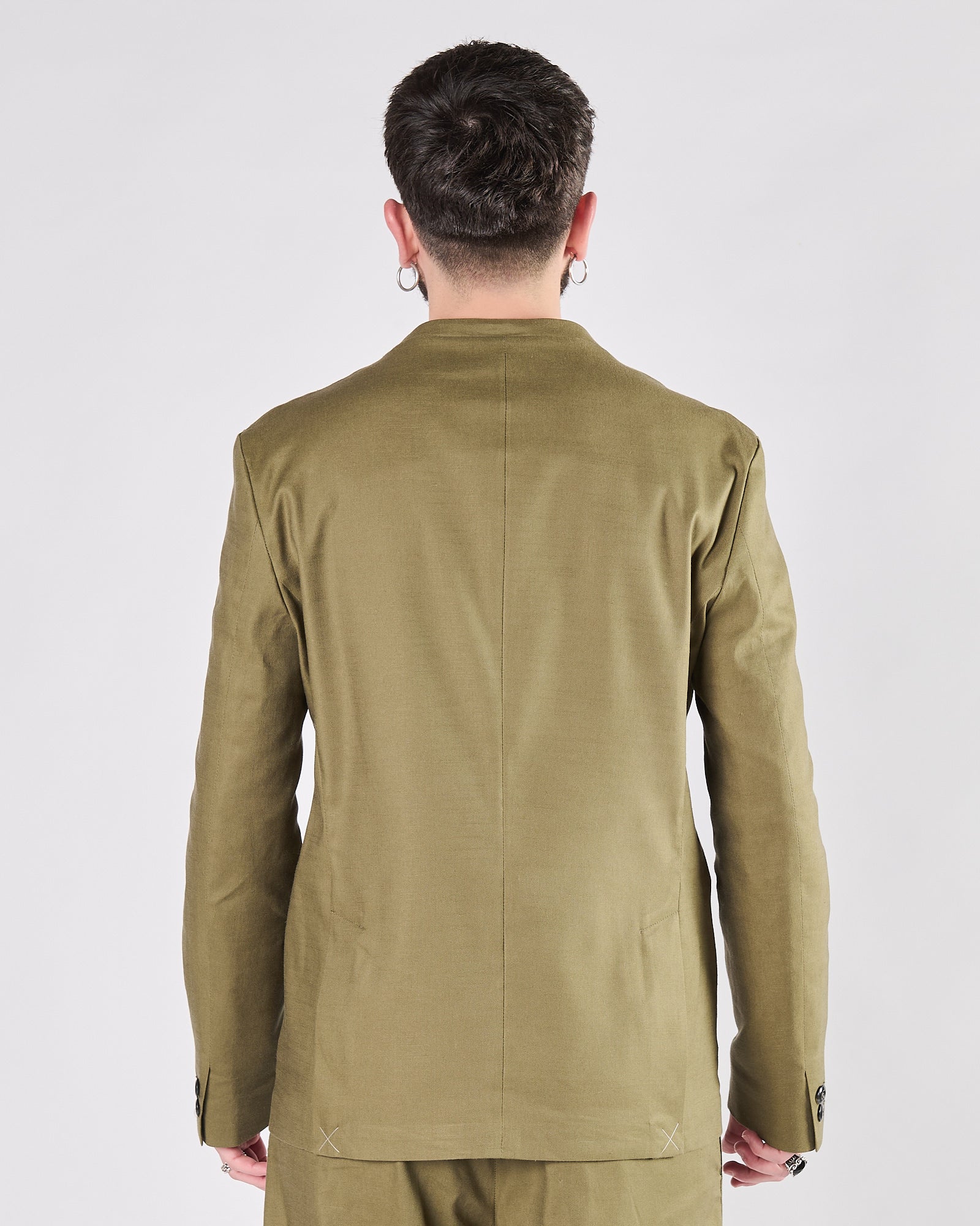 Giacca Aimé senza collo verde