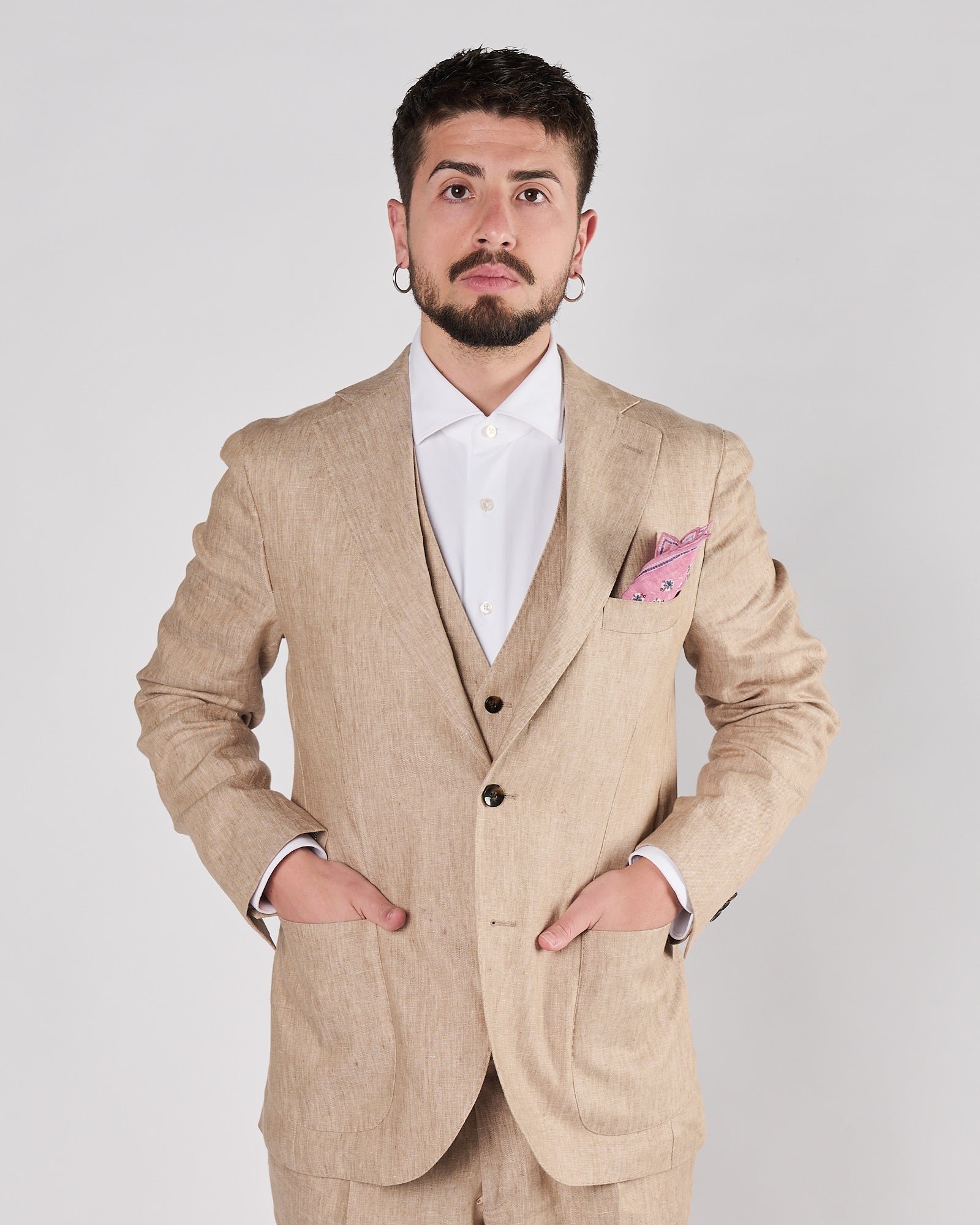 Abito A|STORE in lino beige