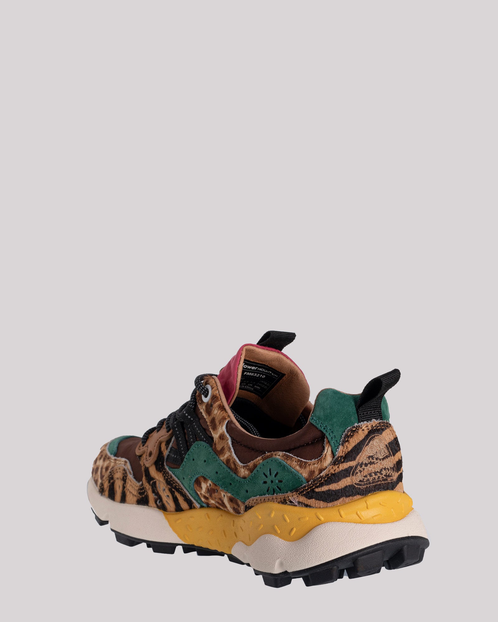 Sneaker Flower Mountain in suede Brown-Multi