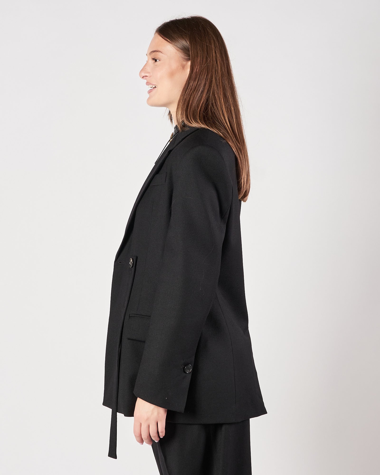 Giacca Tela9 over doppio petto nera