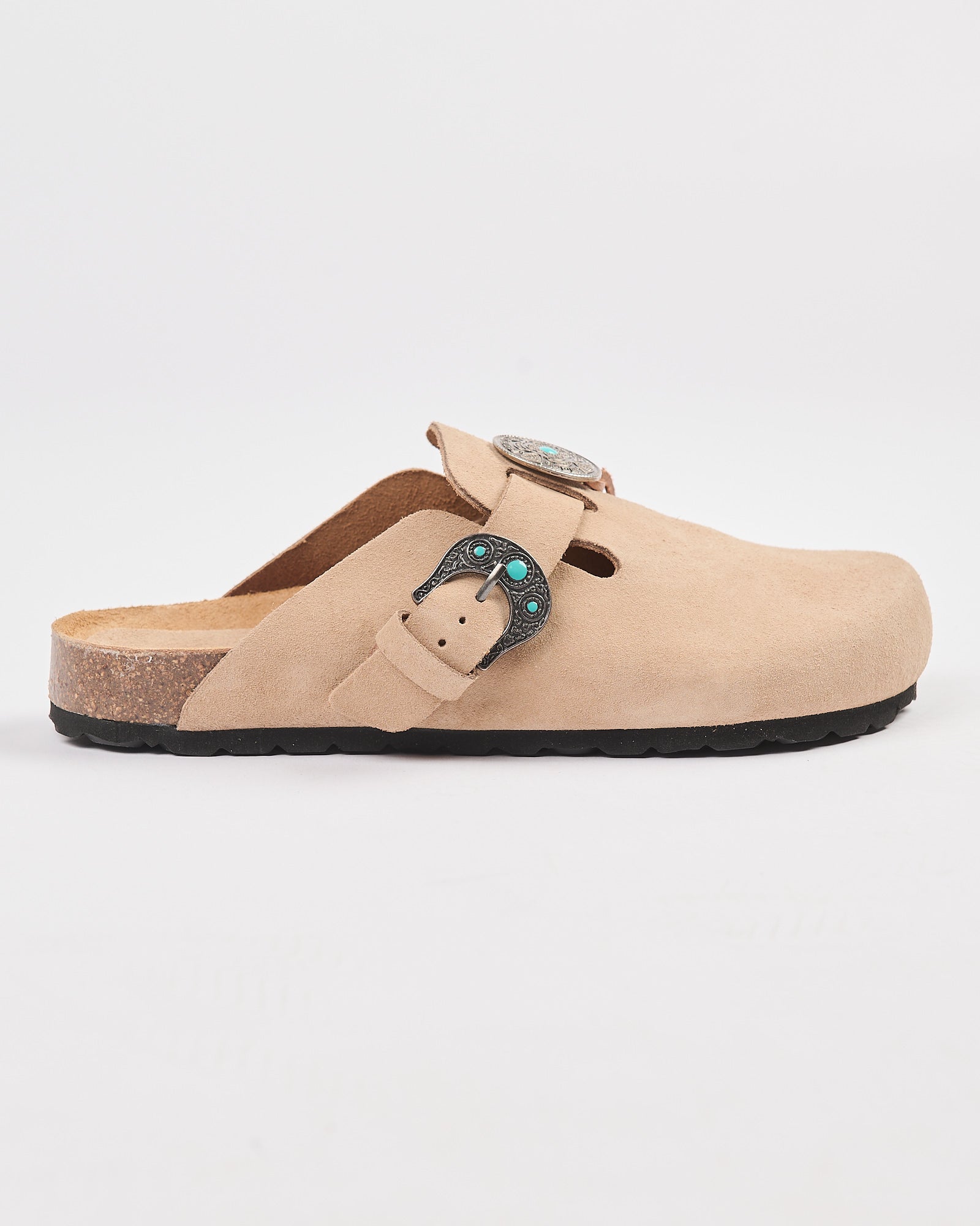Ciabatta Taji in suede arena