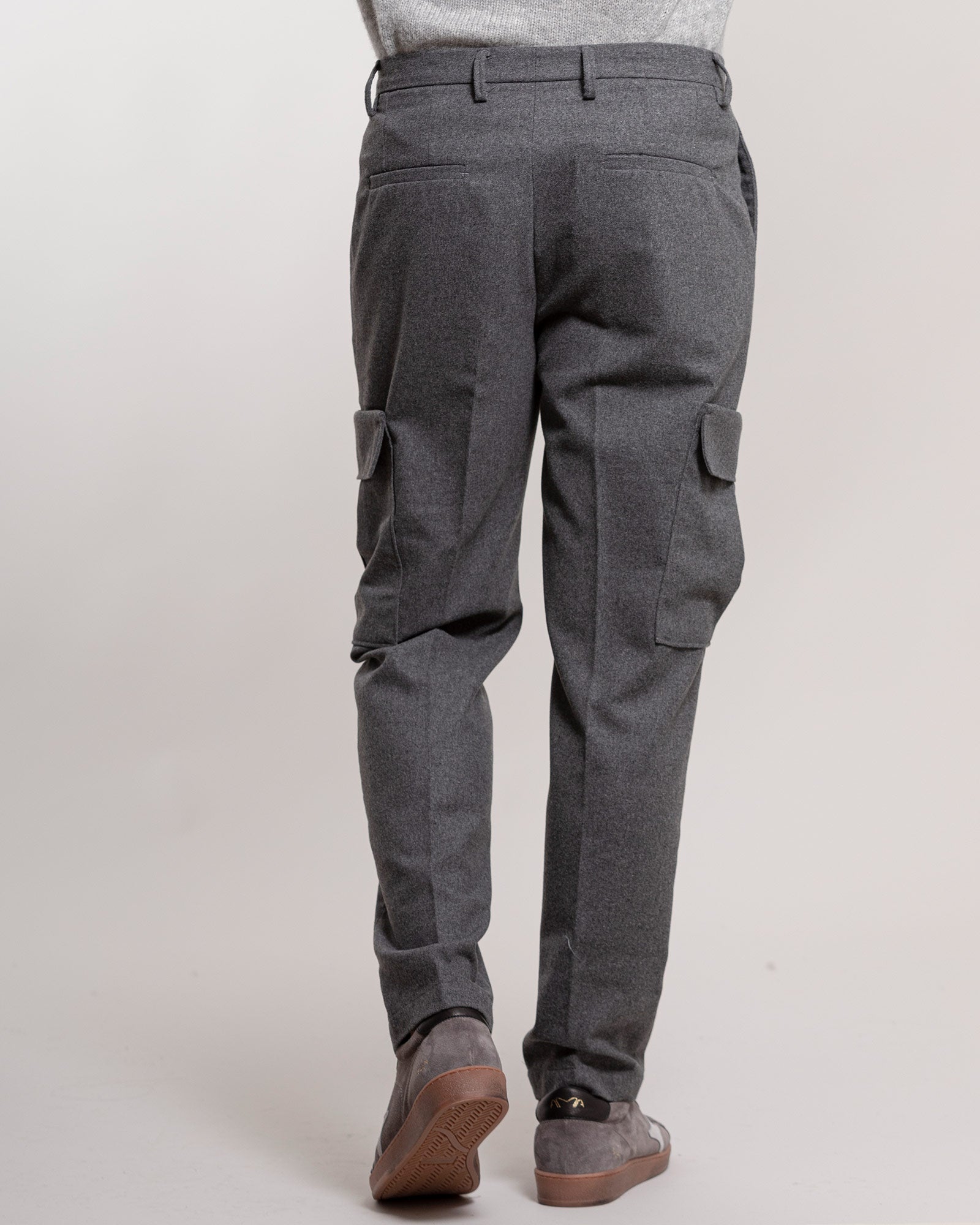 Pantalone Aimé in flanella grigio