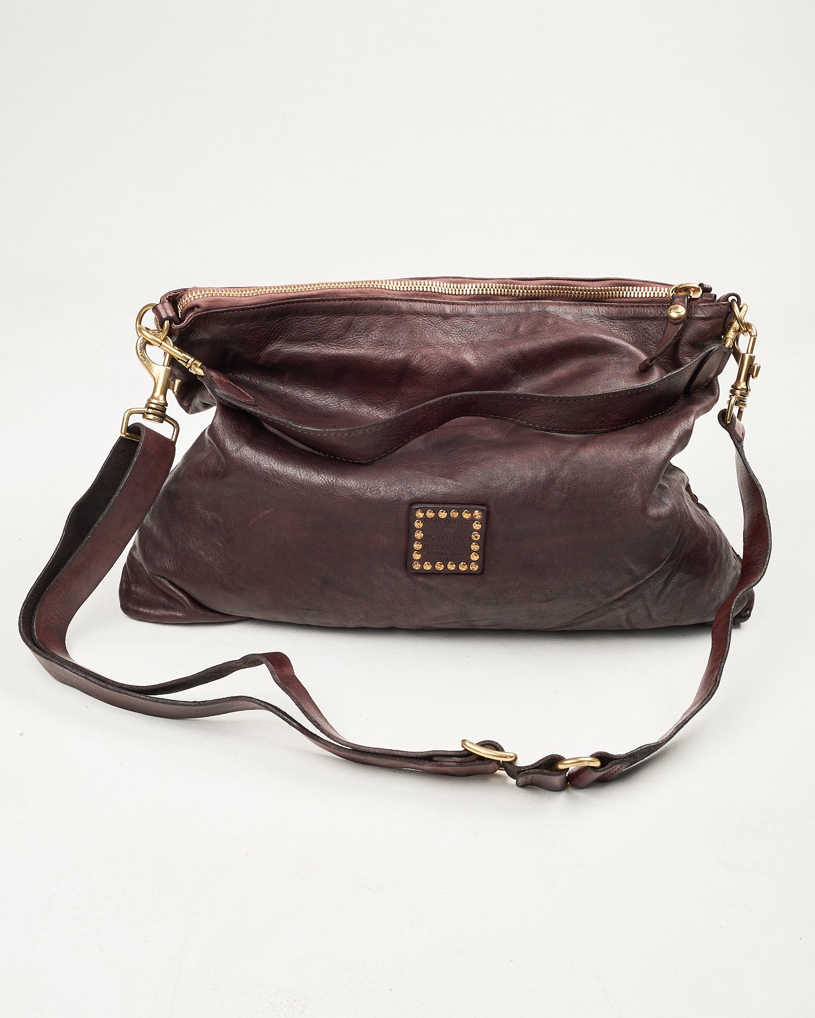 Borsa Campomaggi Carla L intrecciata moro