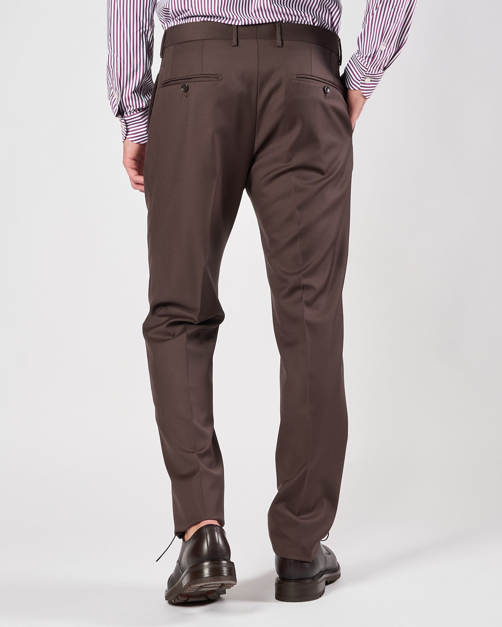 Abito Tagliatore doppio petto quattro bottoni moro