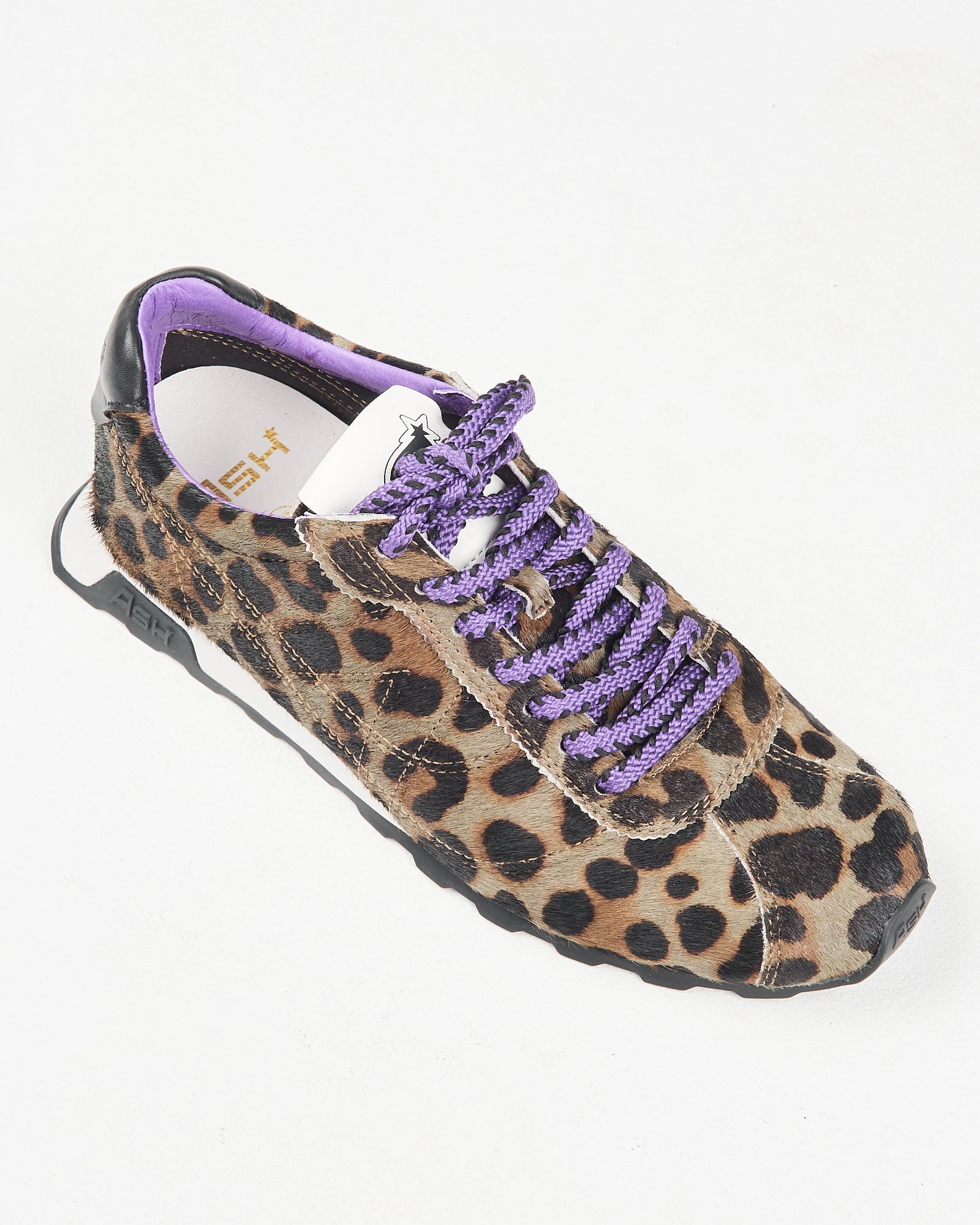 Sneaker Ash cavallino leopard military
