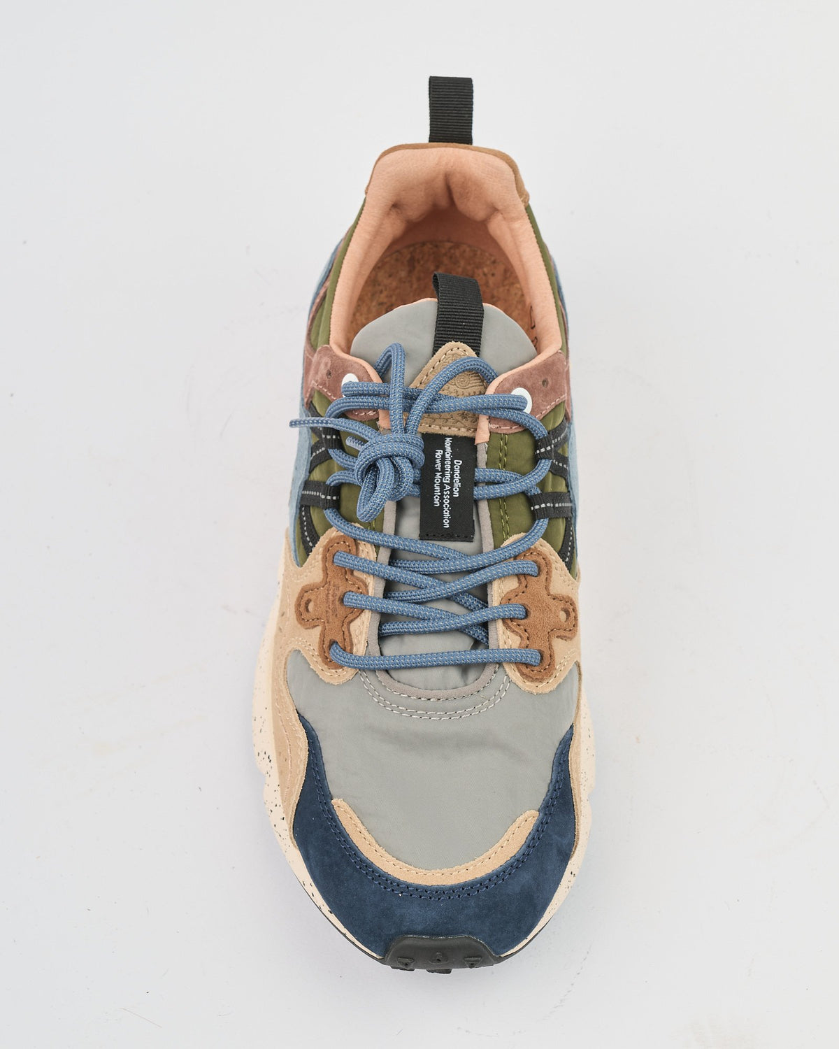 Sneaker Flower Mountain Navy Light Brown Grey