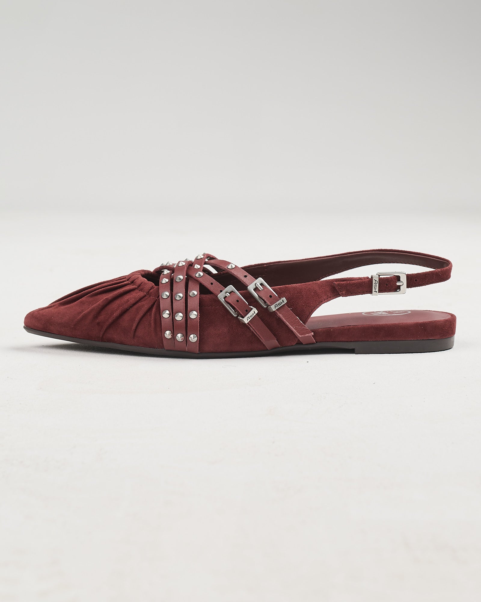 Ballerina Ash in suede bordeaux