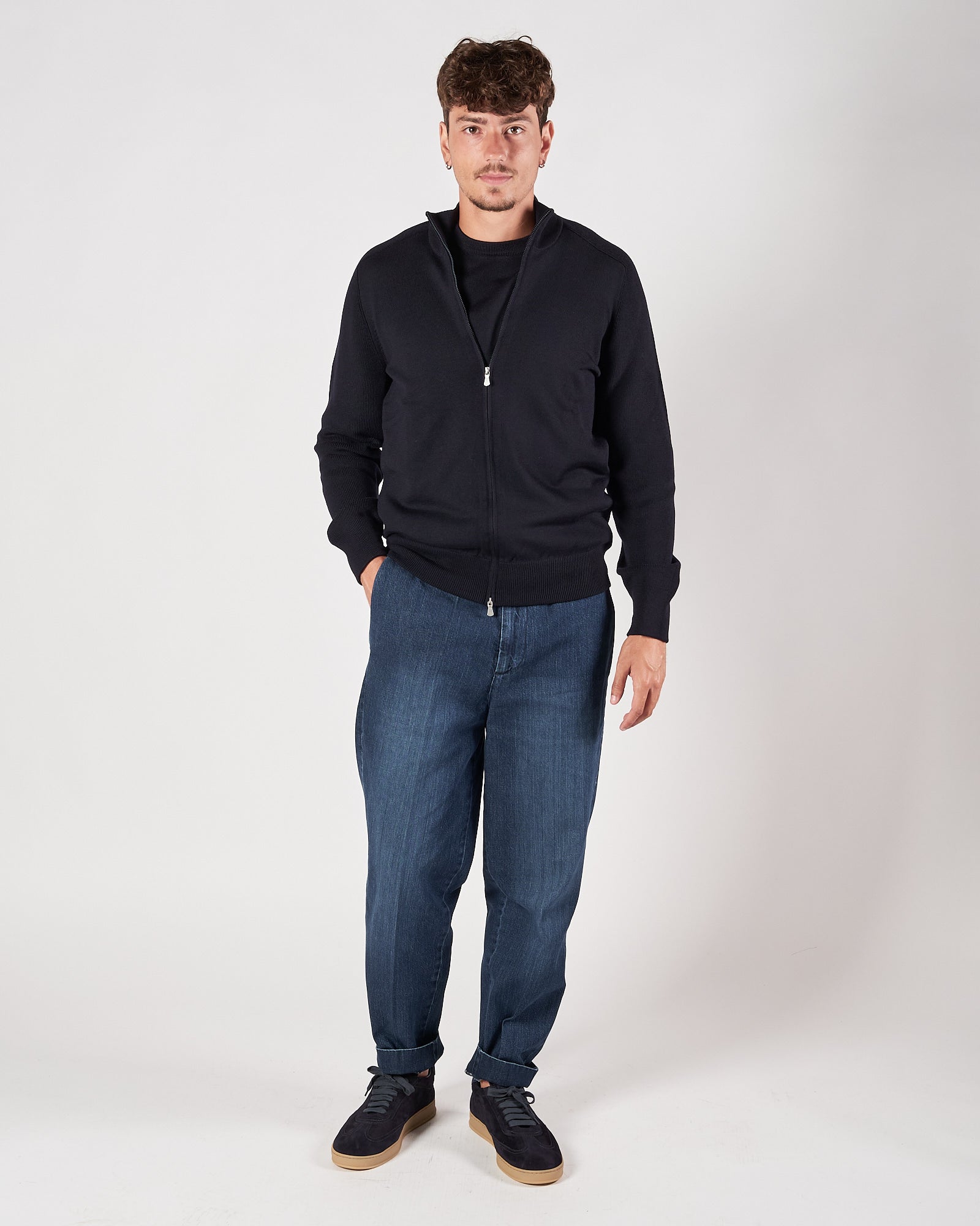 Jeans Bonheur over blu lavato