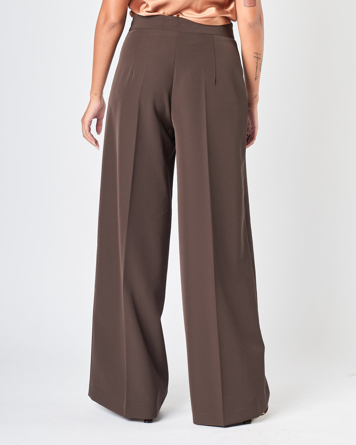Pantalone Silence a palazzo brown