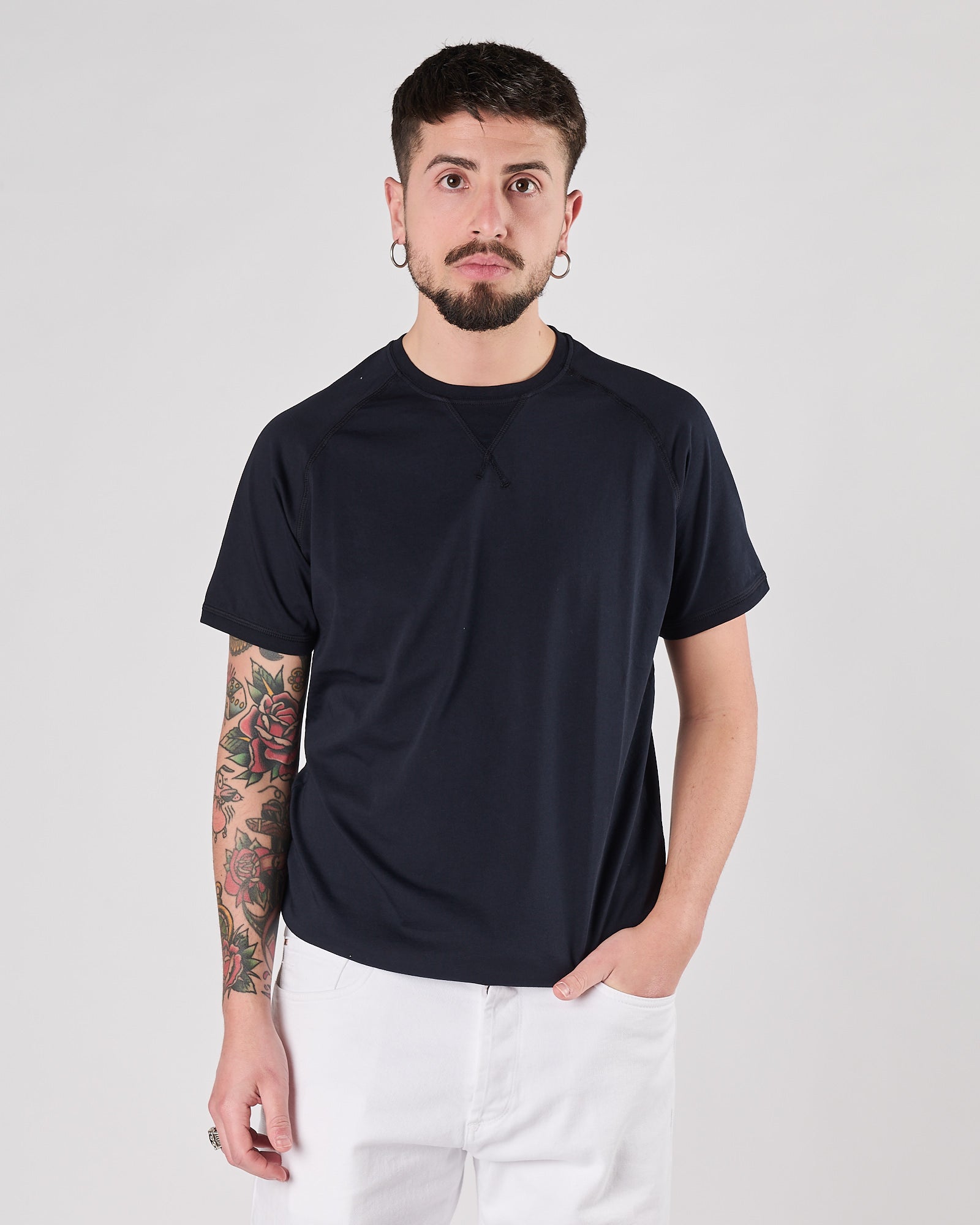 T-shirt Bl'ker manica corta navy