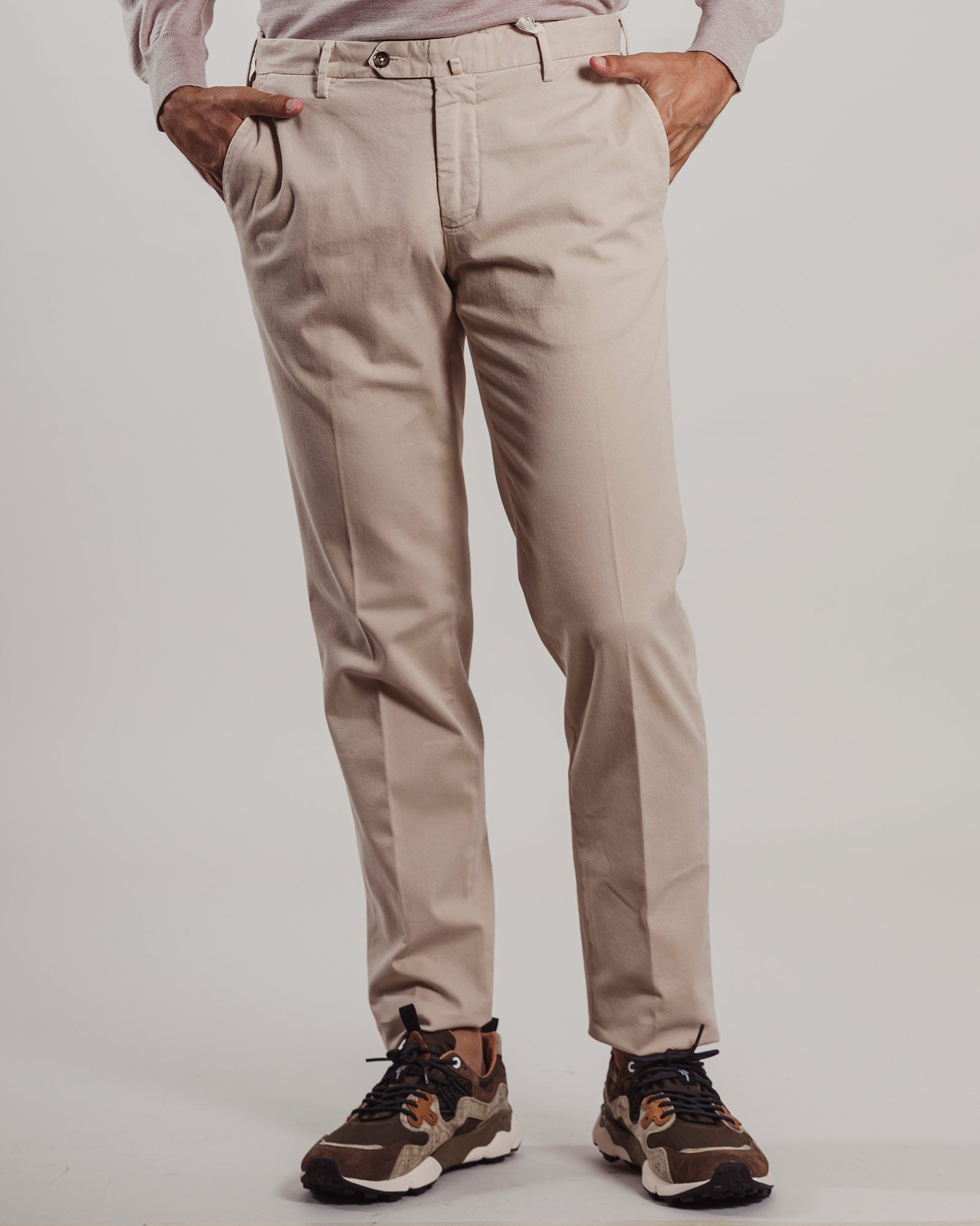 Pantalone Lbm1911 senza pence beige