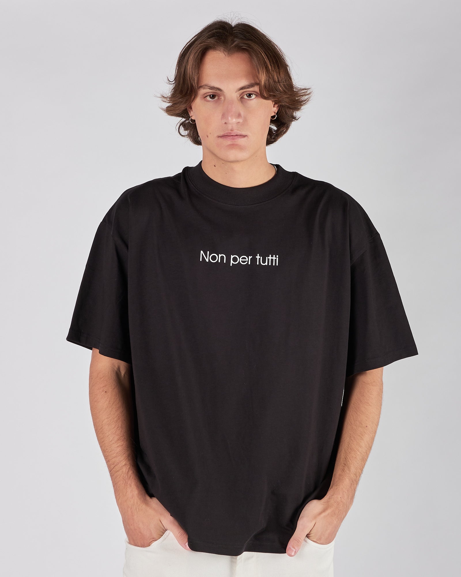 T-shirt A|STORE over con stampa in cotone organico