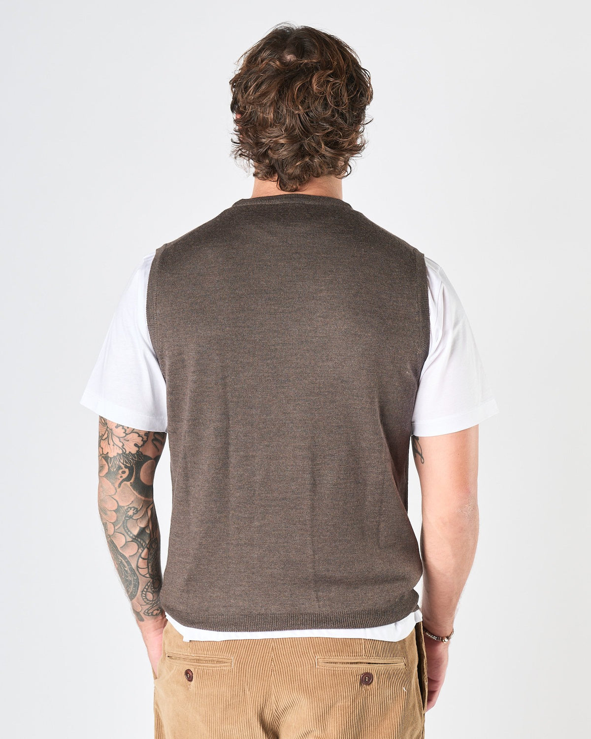 Gilet A|STORE in maglia moro