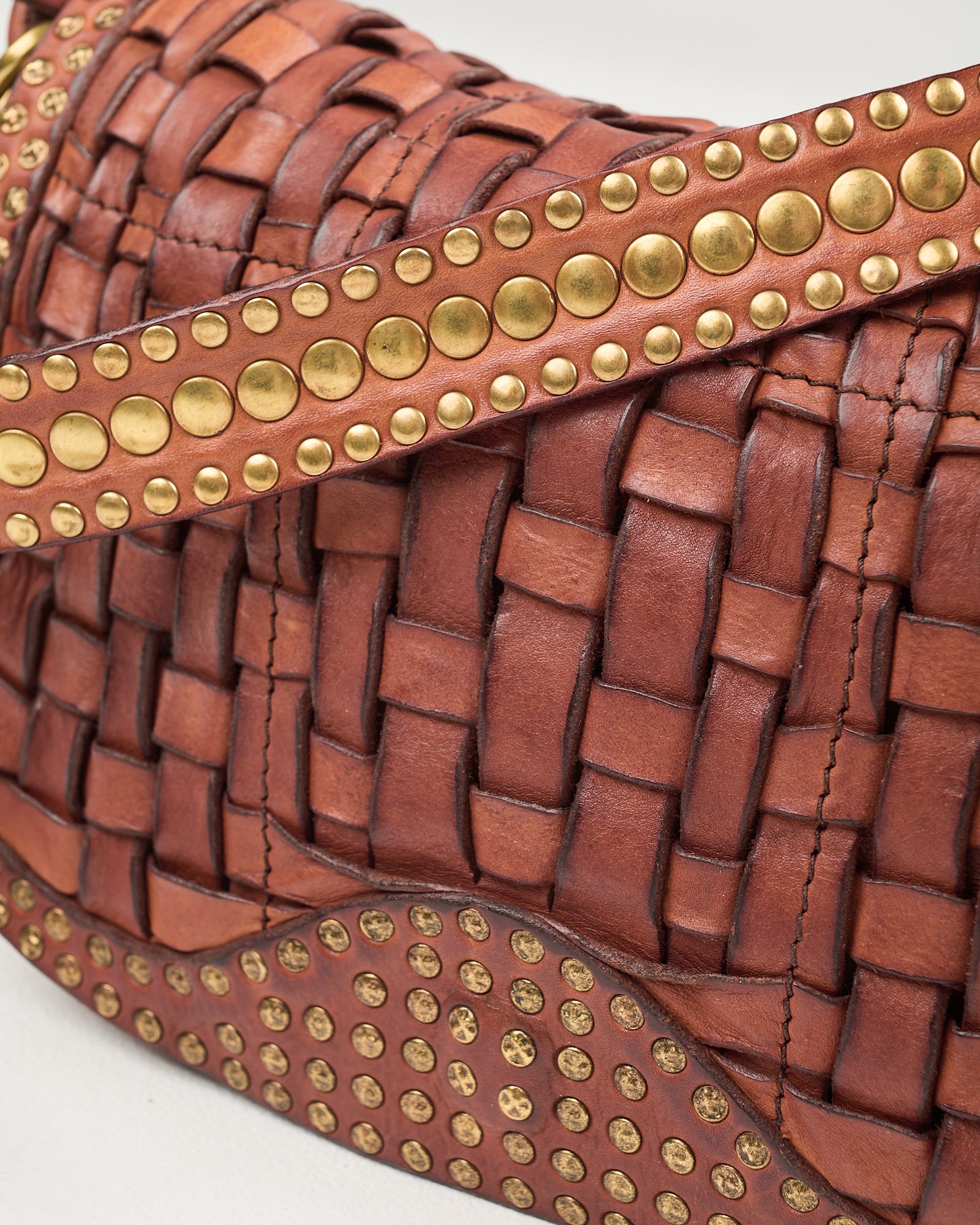 Borsa Campomaggi Sofia con intreccio cognac