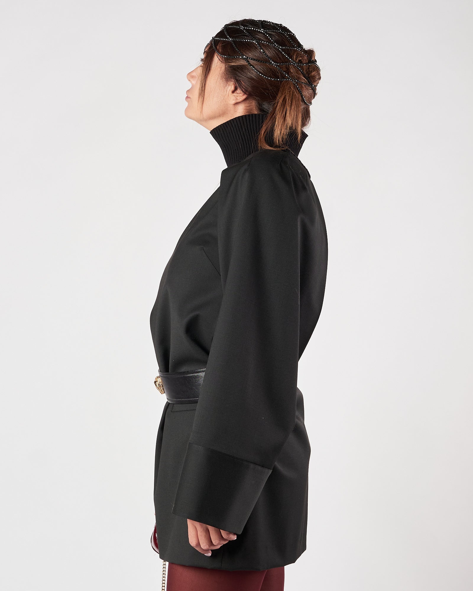 Abito Tela9 con collo alto nero