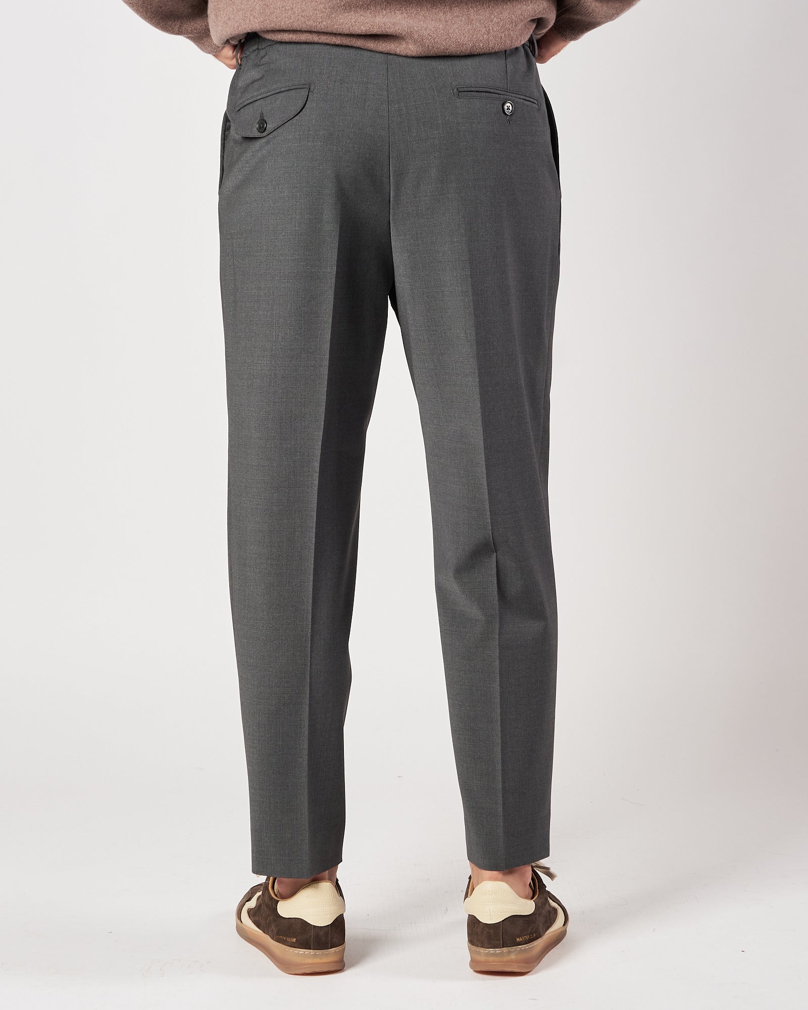 Pantalone A|STORE doppia pence grigio antracite