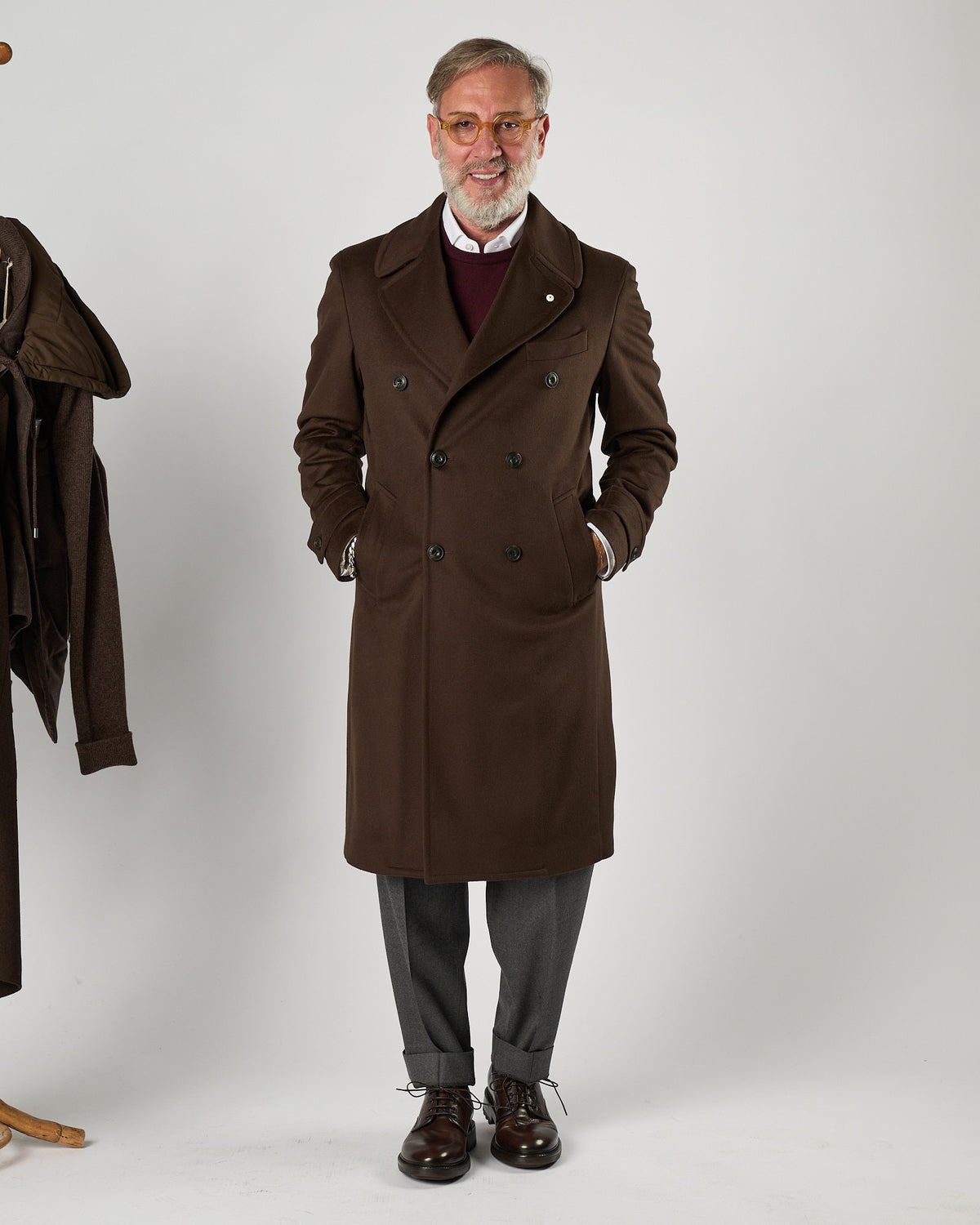 Cappotto Lbm1911 doppio petto moro